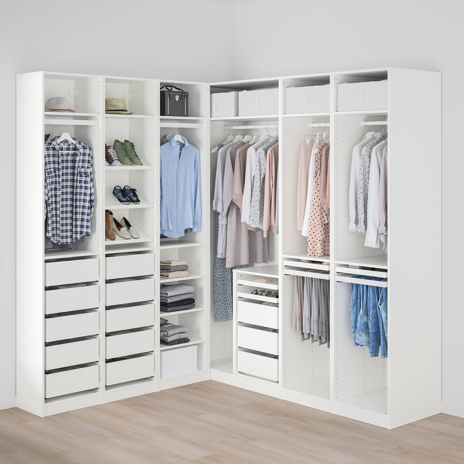 PAX, corner wardrobe, 211/213x236 cm, 995.031.39