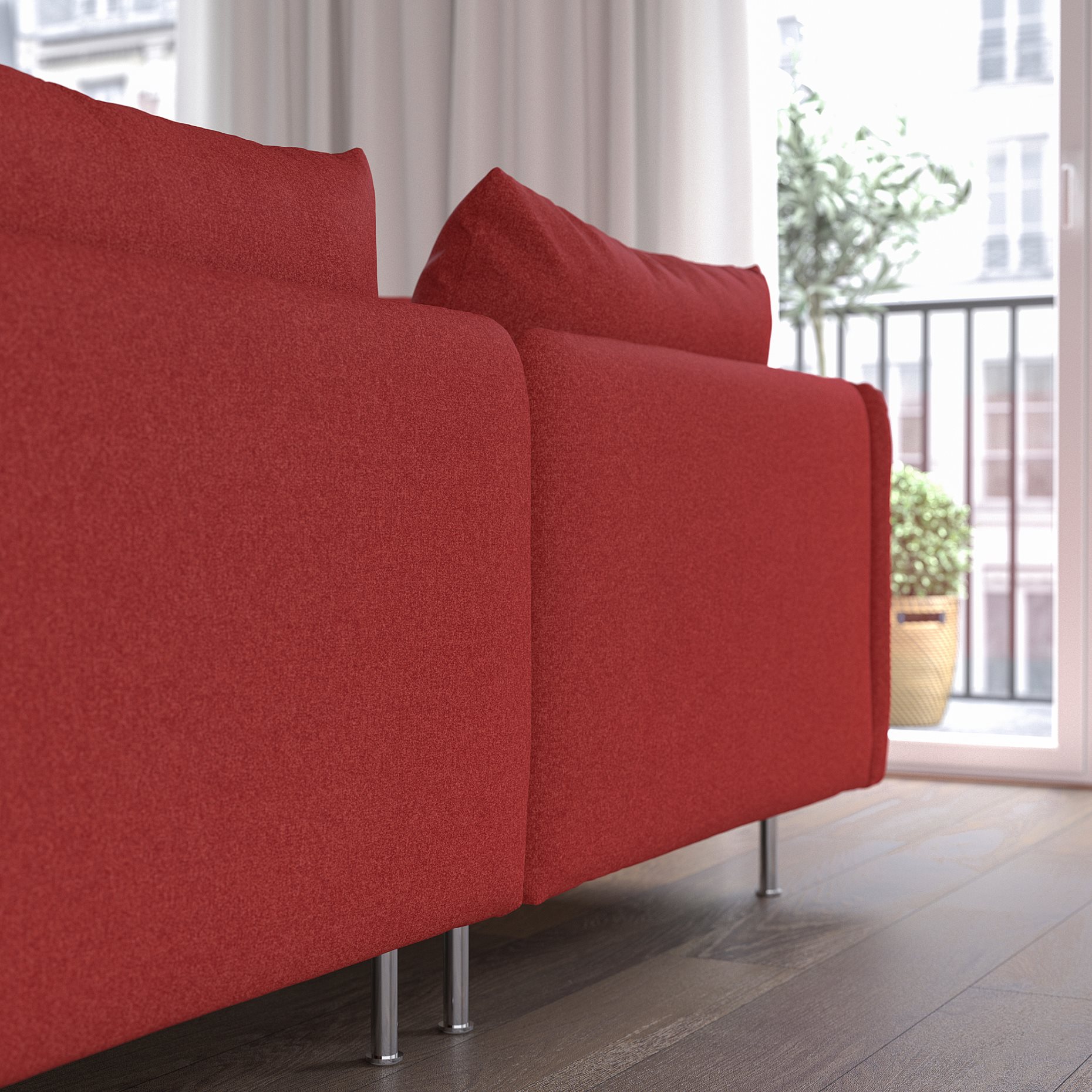 SÖDERHAMN, 4-seat sofa with chaise longue, 995.146.42