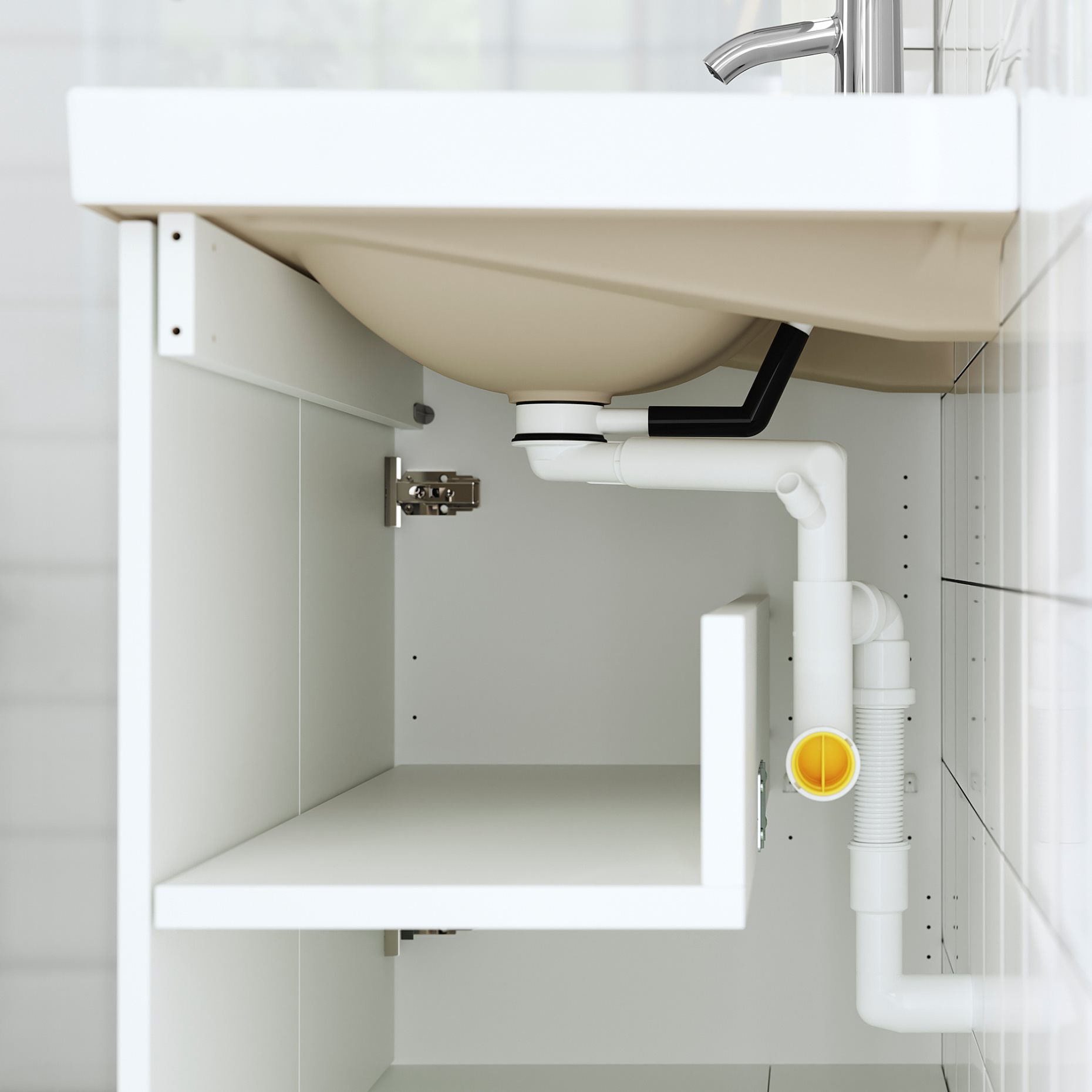 HAVBACK/ORRSJON, wash-stand with doors/wash-basin/tap, 82x49x69 cm, 995.211.95