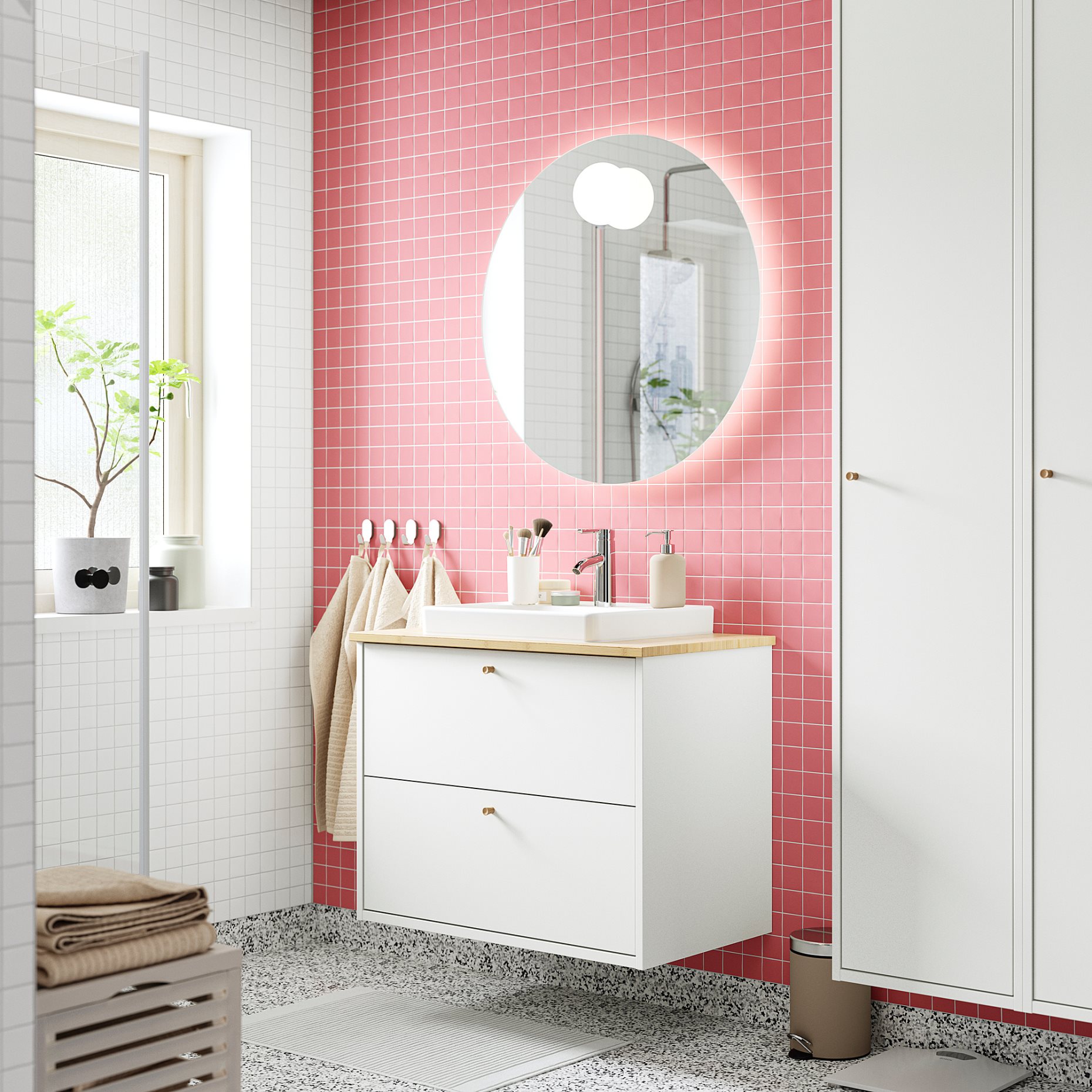 HAVBACK/ORRSJON, wash-stand with drawers/wash-basin/tap, 82x49x71 cm, 995.213.84