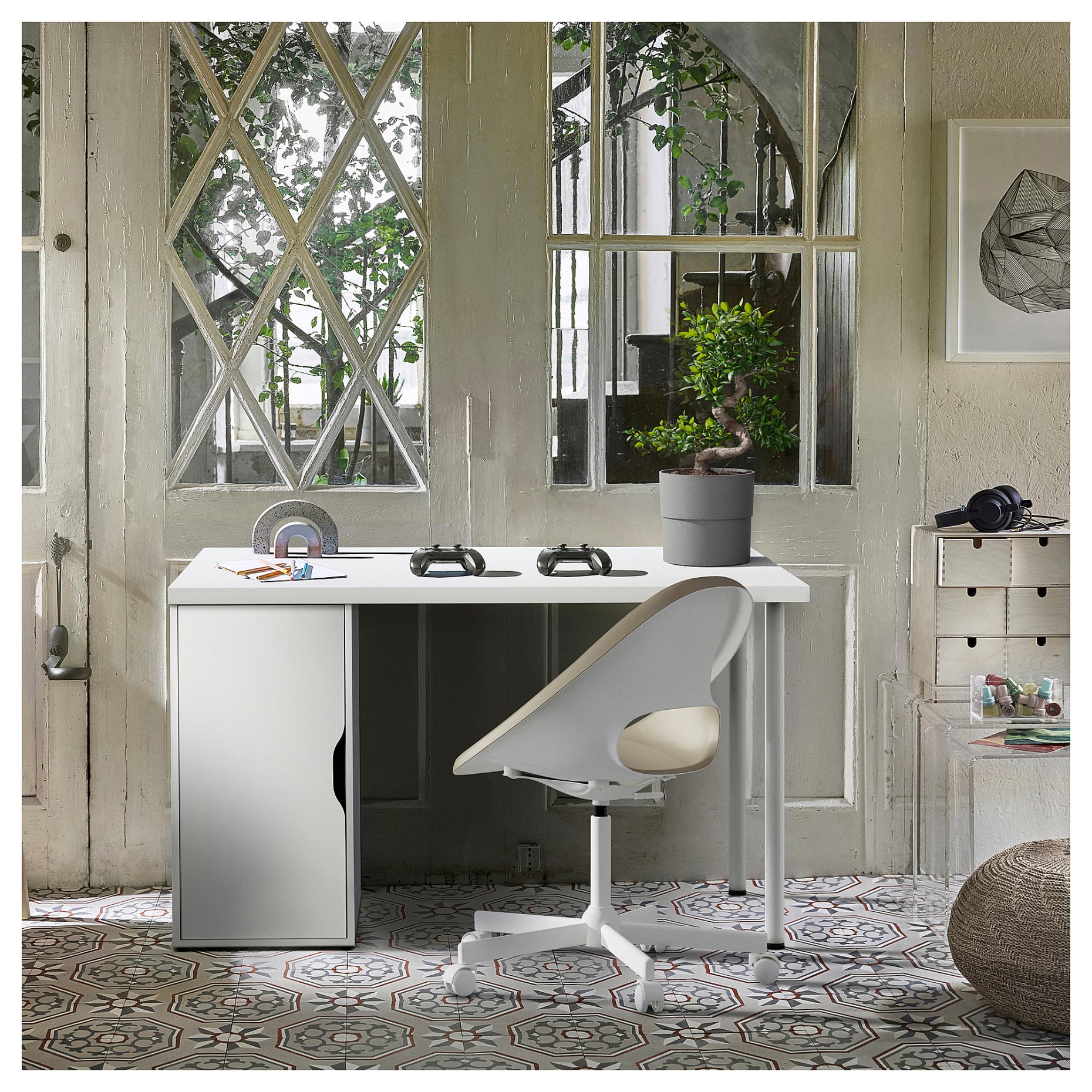 LAGKAPTEN/ALEX, desk, 120x60 cm, 995.214.35