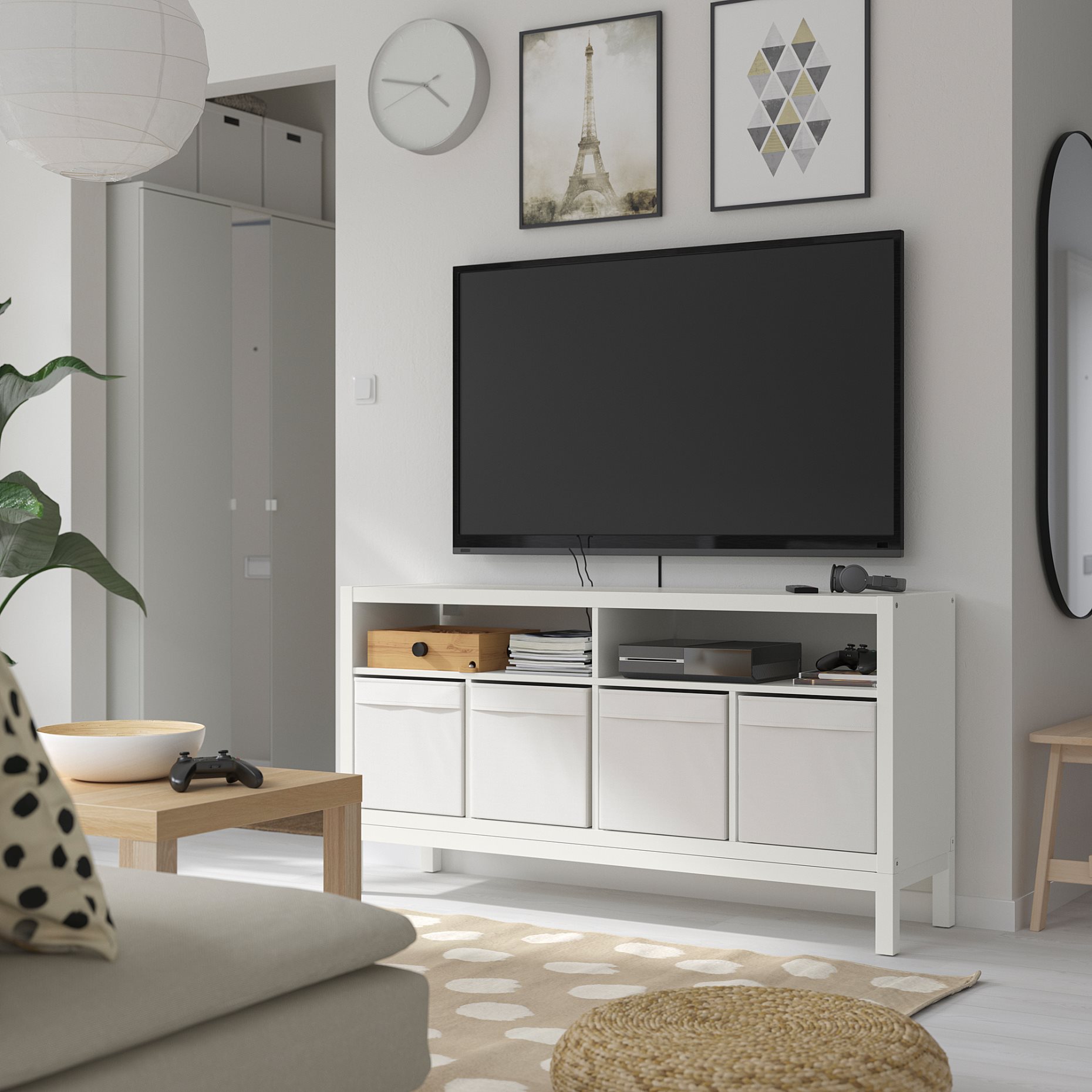 KALLAX, Tv bench with underframe, 147x39x78 cm, 995.521.77