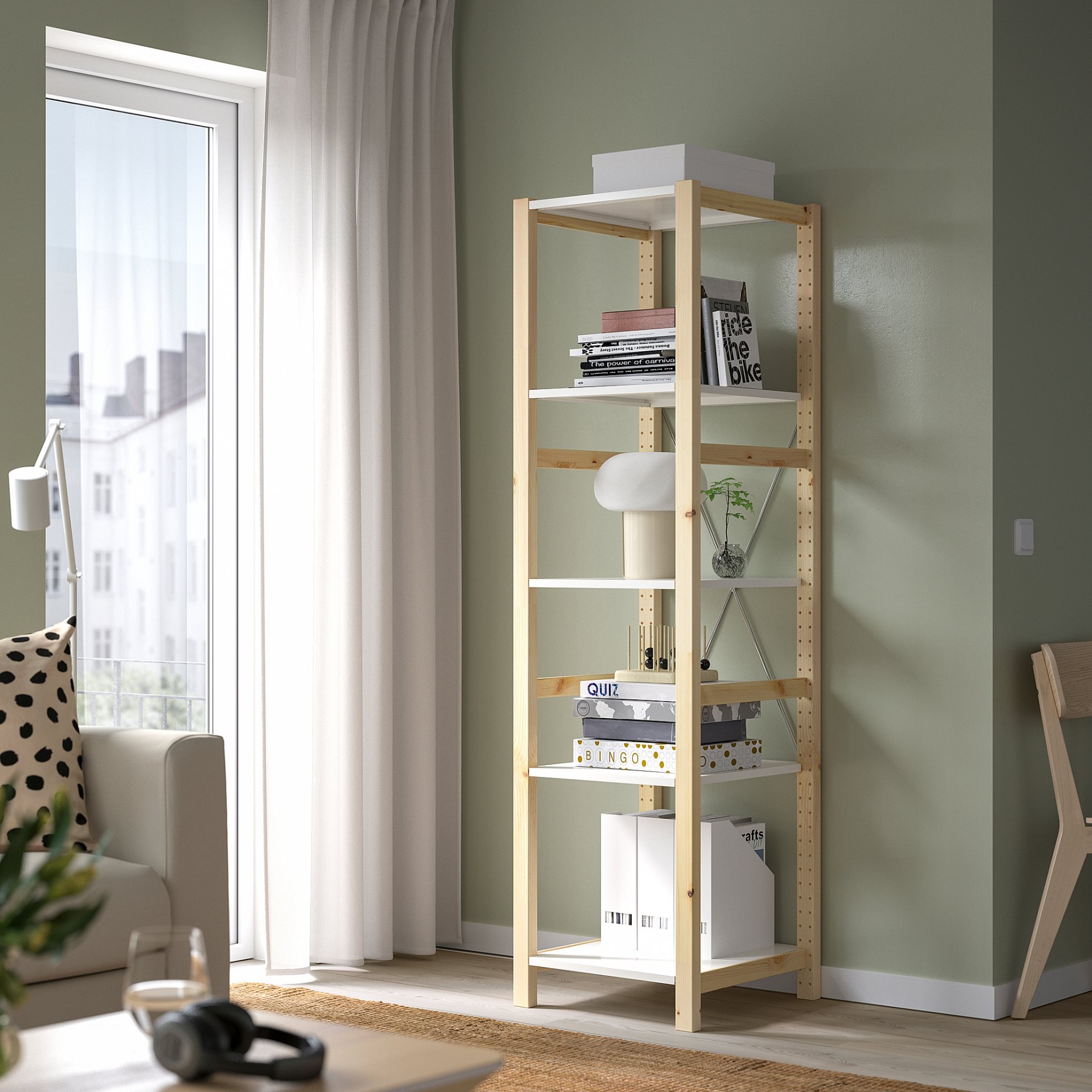 IVAR, shelving unit, 48x50x179 cm, 995.535.01