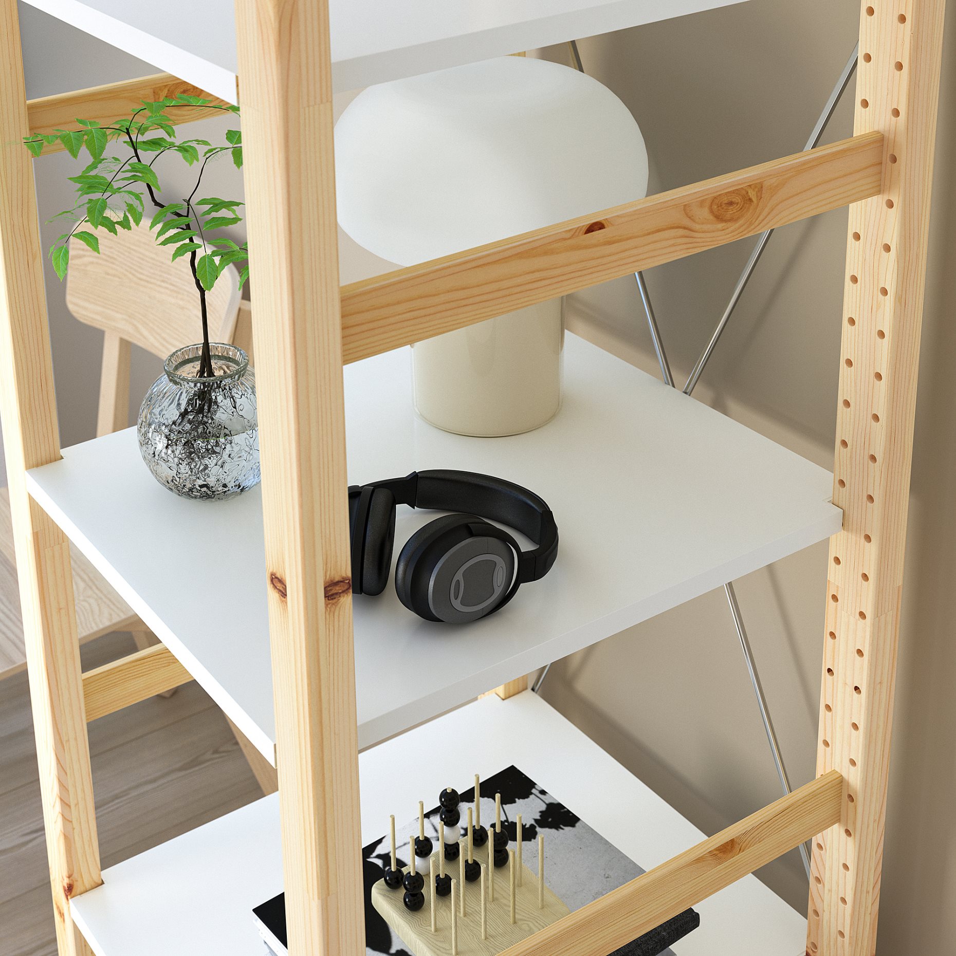 IVAR, shelving unit, 48x50x179 cm, 995.535.01