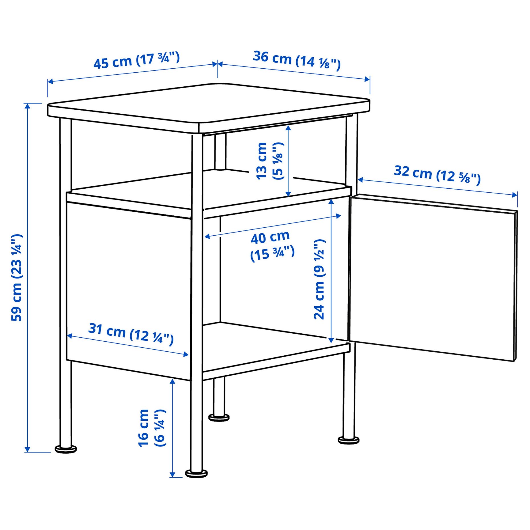 STJÄRNÖ/GRÅFJÄL, bedroom furniture set of 3, 160x200 cm, 995.776.39