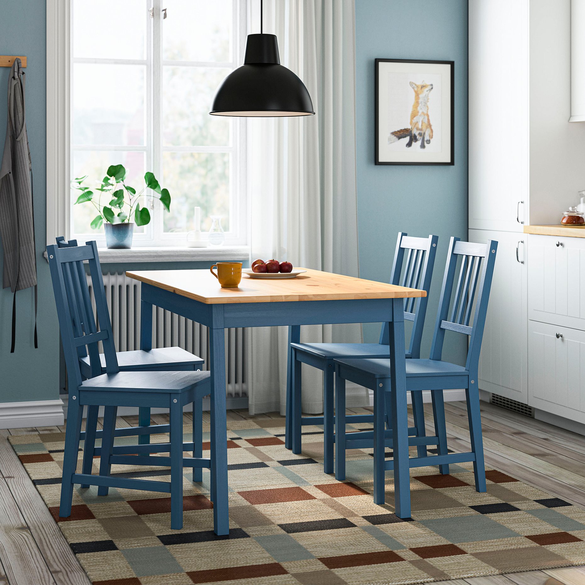 PINNTORP/PINN, table and 4 chairs, 996.480.57