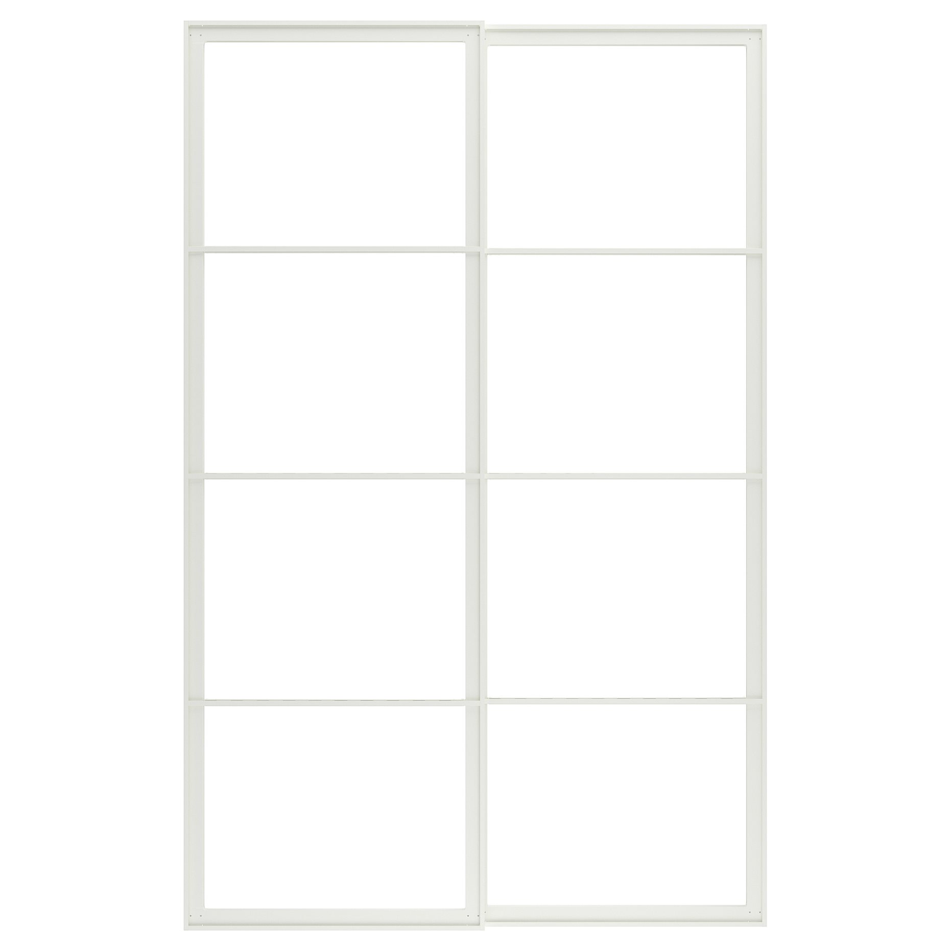PAX, pair of sliding door frames with rail, 150x236 cm, 004.581.88