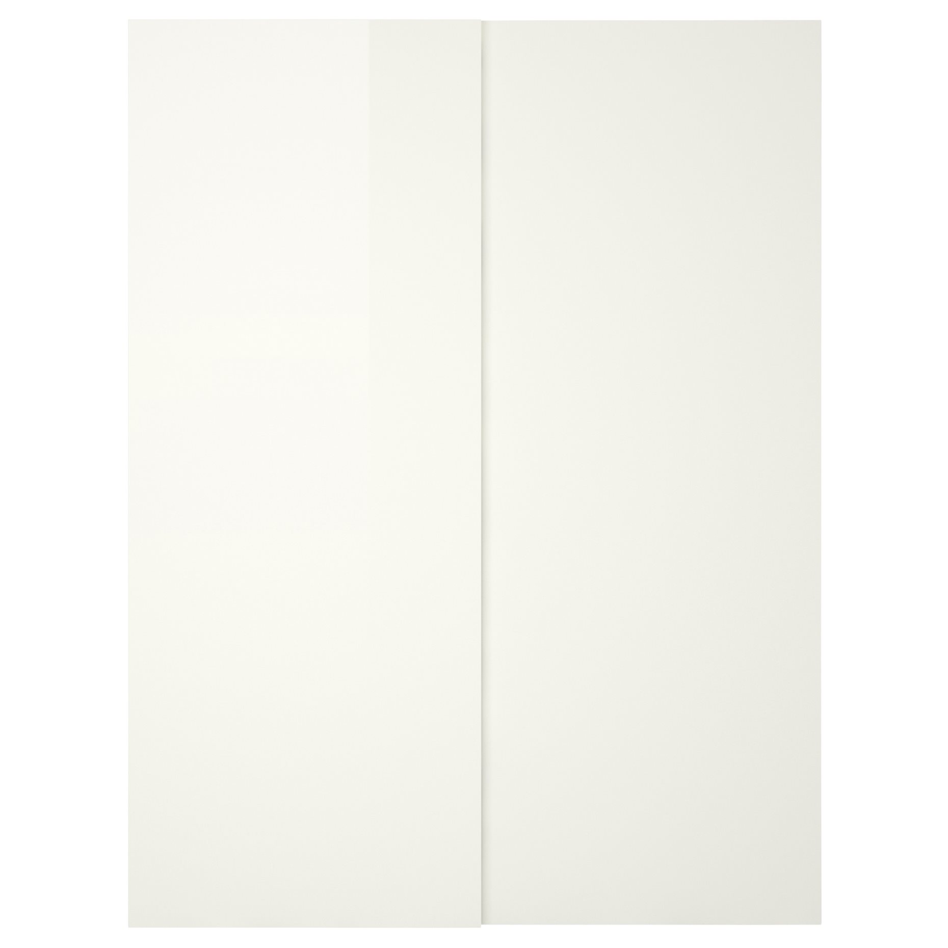 HASVIK, συρόμενη πόρτα/γυαλιστερό, 2 τεμ. 150x236 cm, 005.215.52
