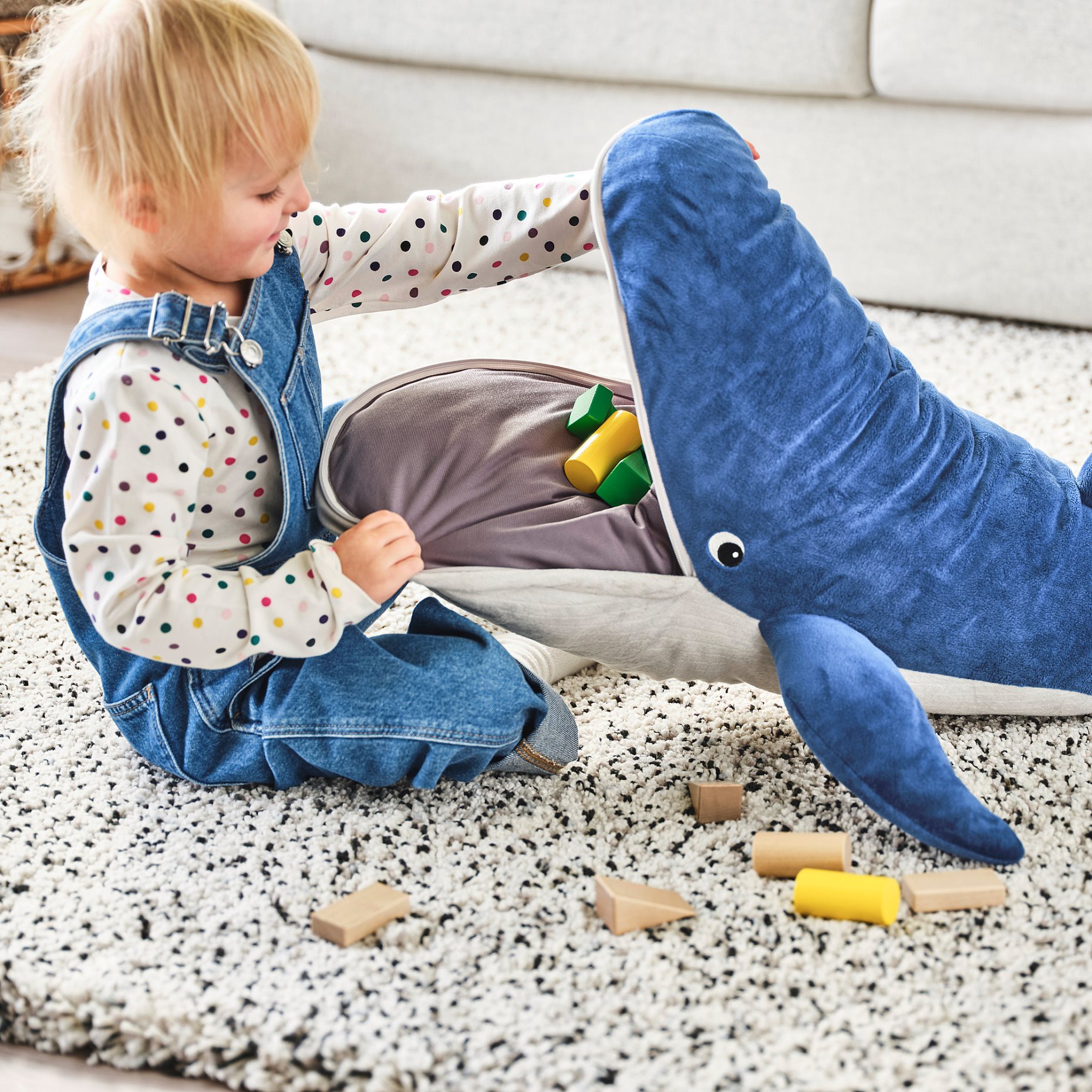 BLÅVINGAD, soft toy/whale, 100 cm, 005.221.13
