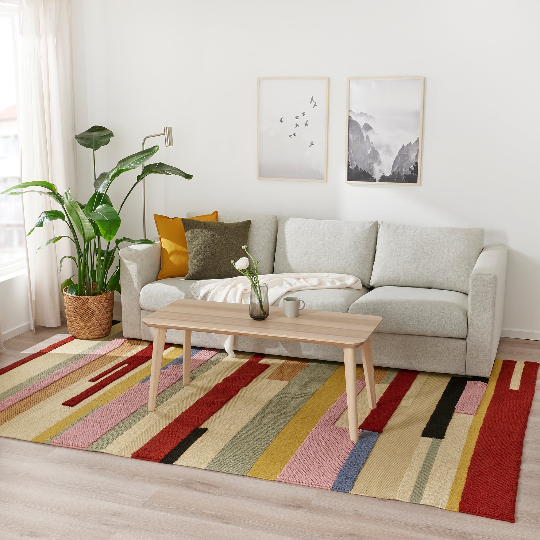 BRÖNDEN, rug low pile/handmade, 200x300 cm, 005.329.75