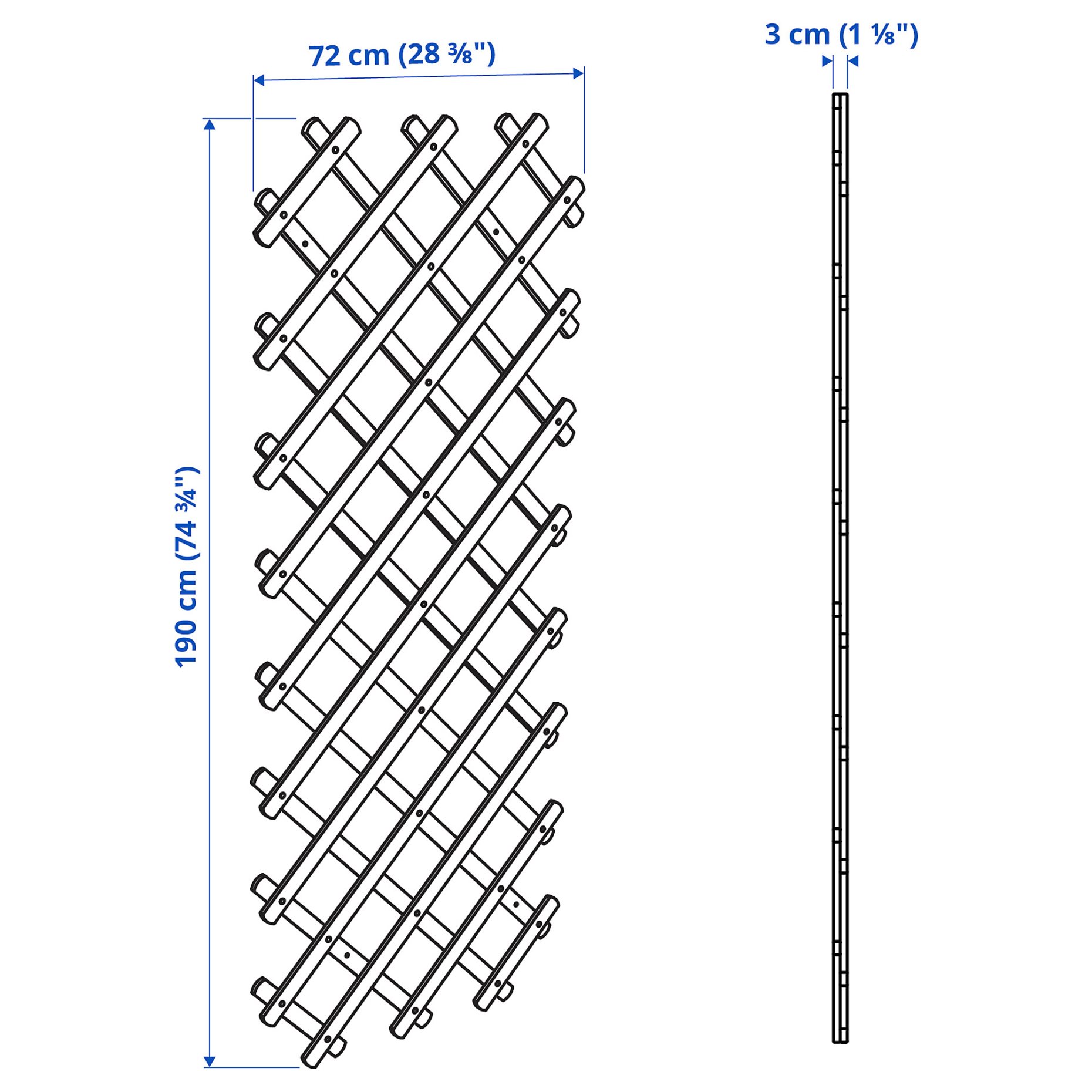 ASKHOLMEN, trellis/outdoor, 72x190 cm, 005.575.03