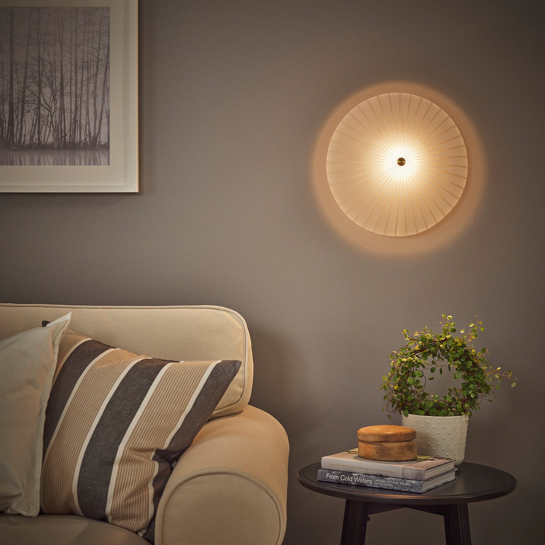 RORKULT, wall lamp/wired-in installation, 35 cm, 005.754.32