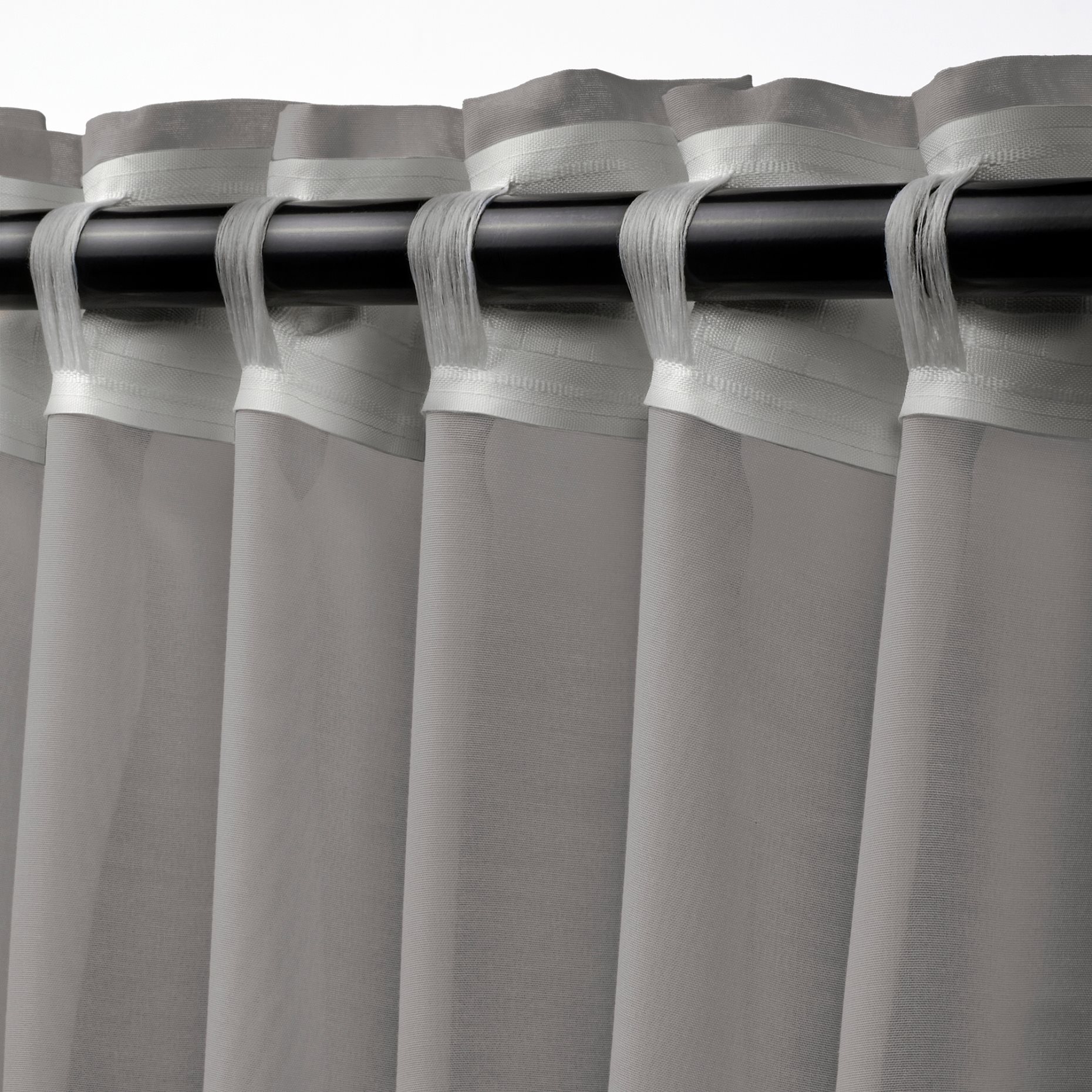 STENFRÖ, sheer curtains with heading tape/1 pair, 145x300 cm, 005.948.88