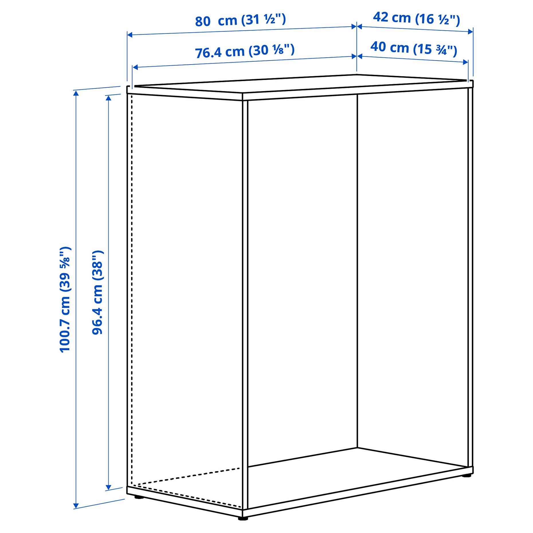 LASTARE, frame, 80x42x100 cm, 005.964.82