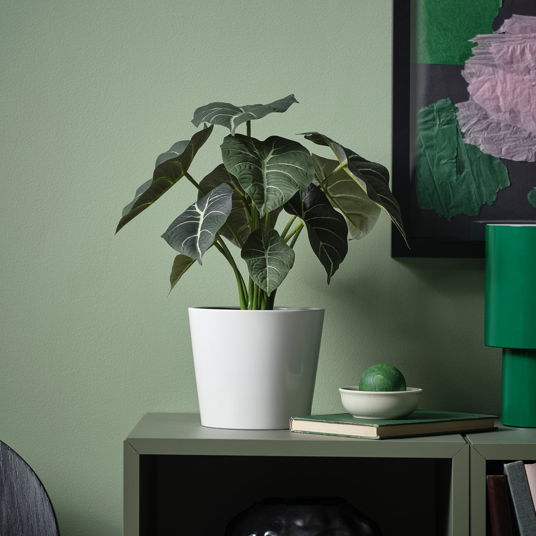 FEJKA, artificial potted plant in/outdoor Alocasia, 12 cm, 006.008.70