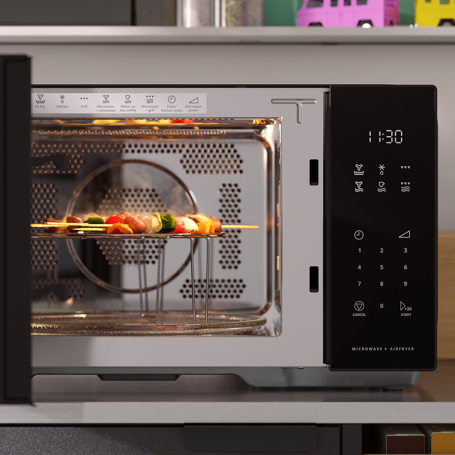 GÅTEBO, φούρνος μικροκυμάτων λειτουργία air fry/IKEA 500/, 006.035.19