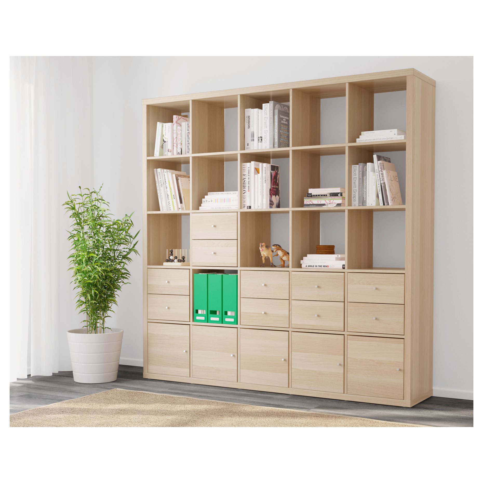 KALLAX, shelving unit with 10 inserts, 091.976.05