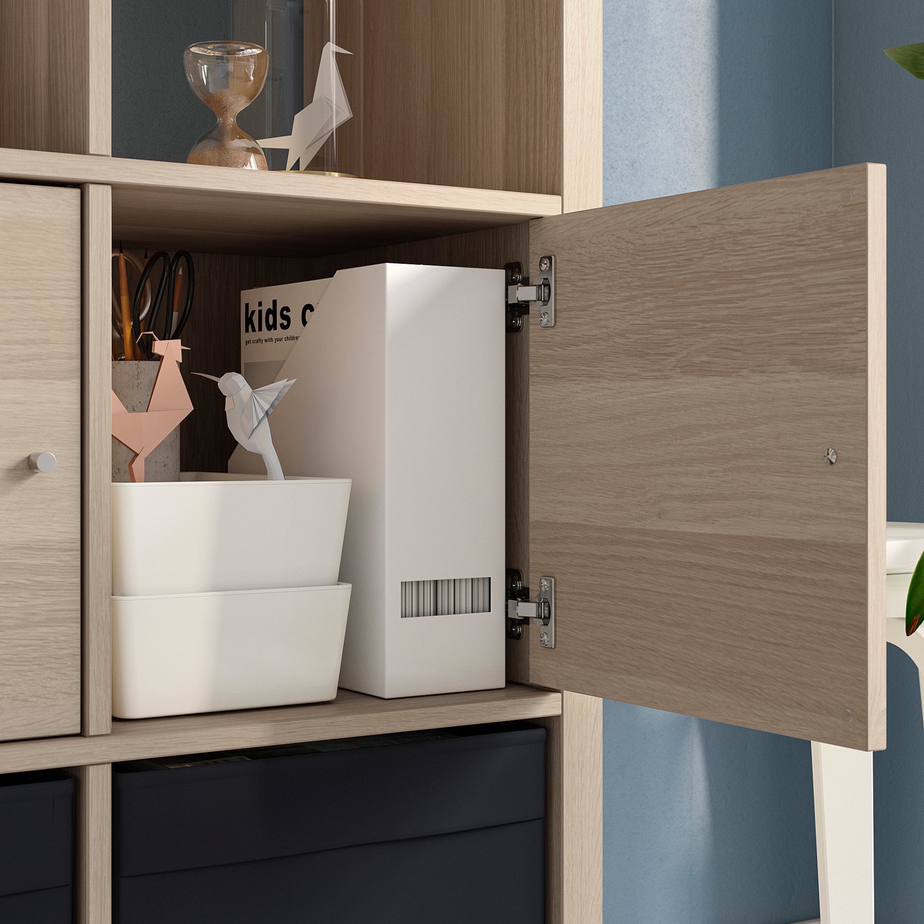 KALLAX, shelving unit with 10 inserts, 091.976.05