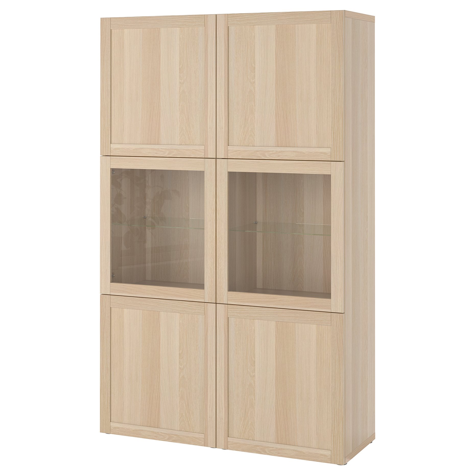 BESTÅ, storage combination w glass doors,, 120x42x193 cm, 094.215.67