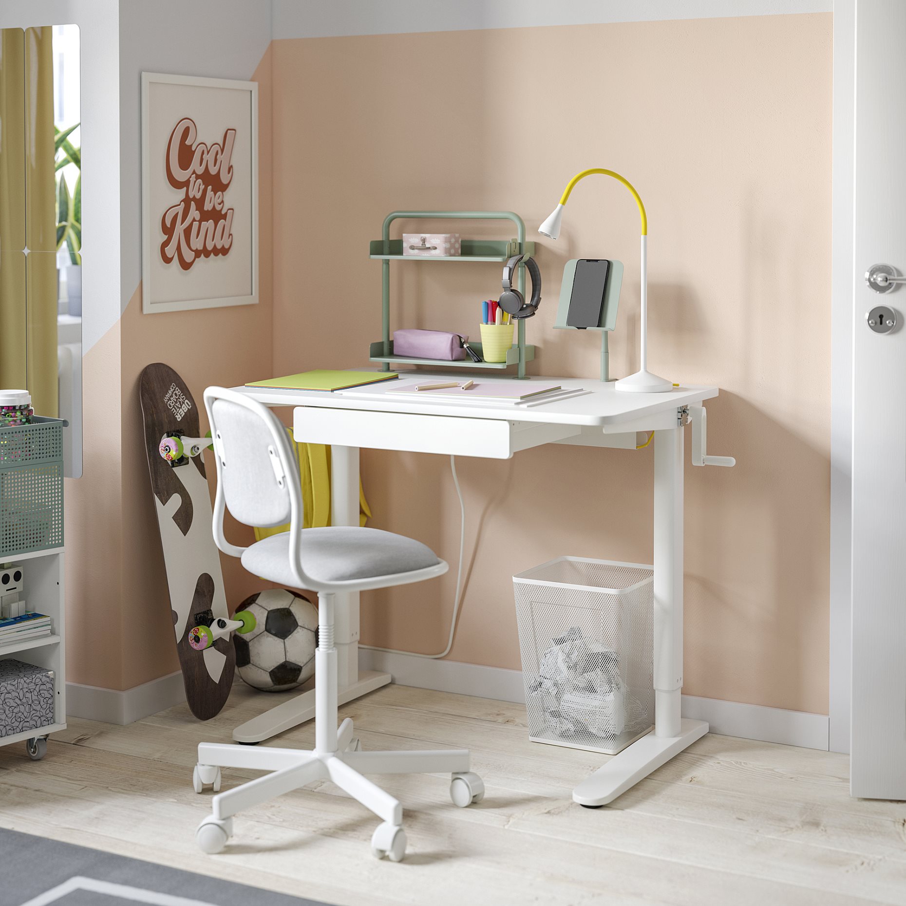 RELATERA, desk combination sit/stand, 90x60 cm, 095.558.06