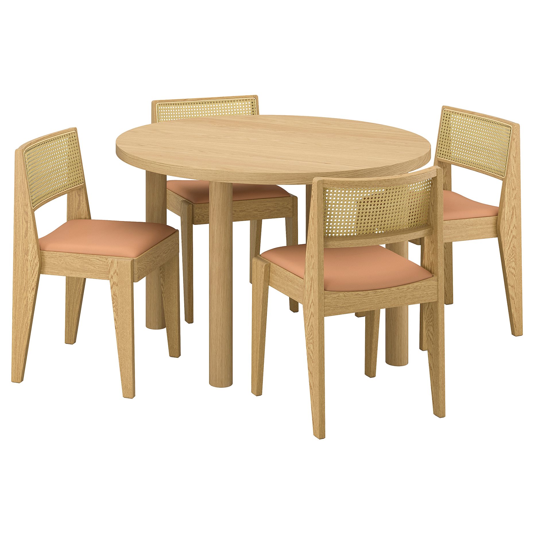 STOCKHOLM 2025, table and 4 chairs, 115 cm, 095.800.09