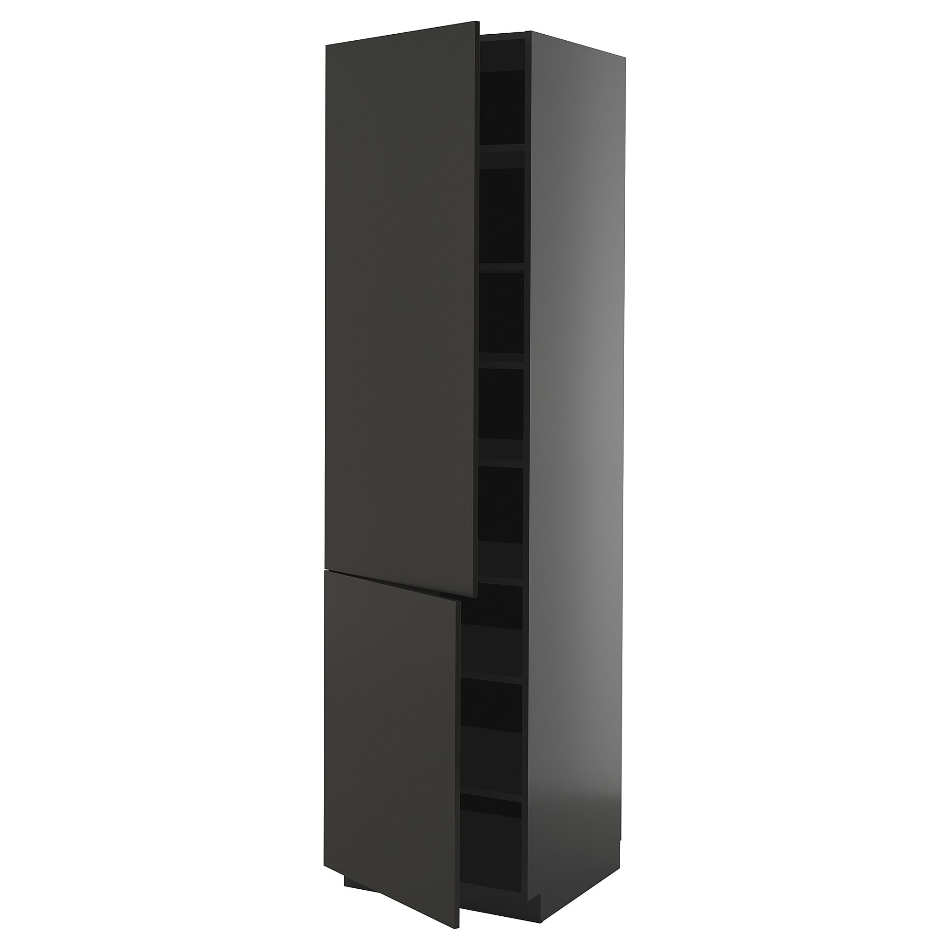 METOD, high cabinet with shelves/2 doors, 60x60x220 cm, 095.897.31