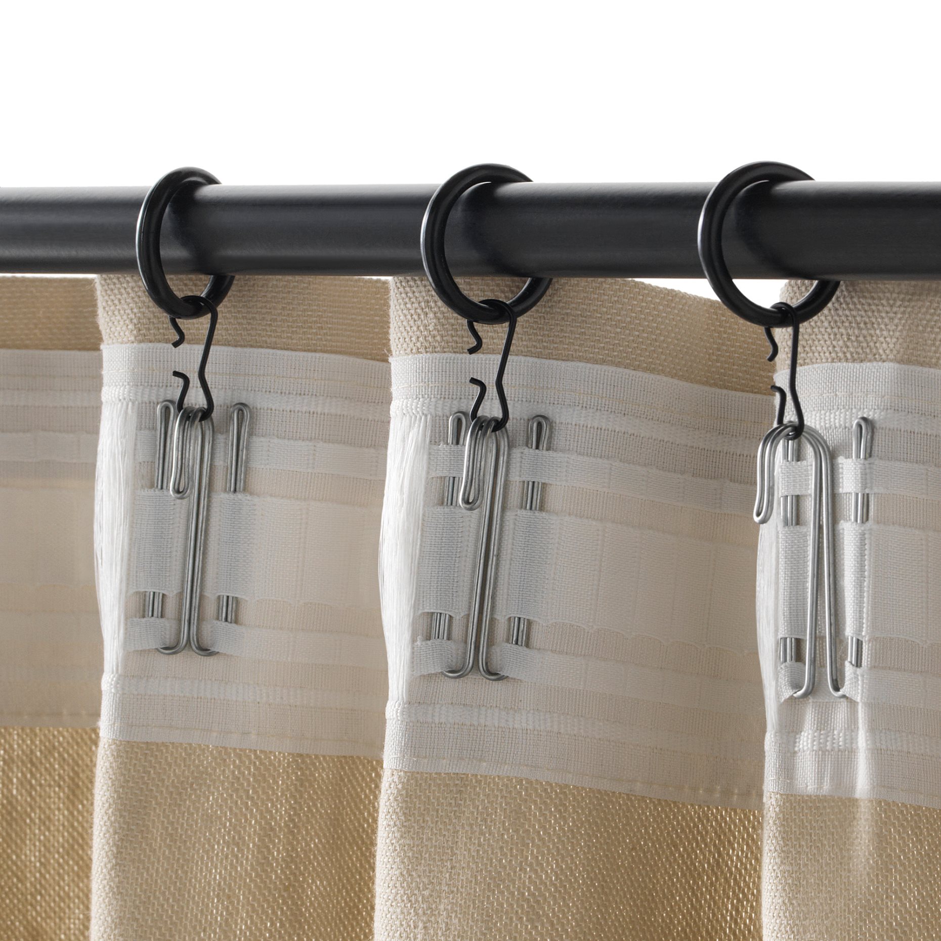 SYRLIG, curtain ring with clip and hook, 102.172.40