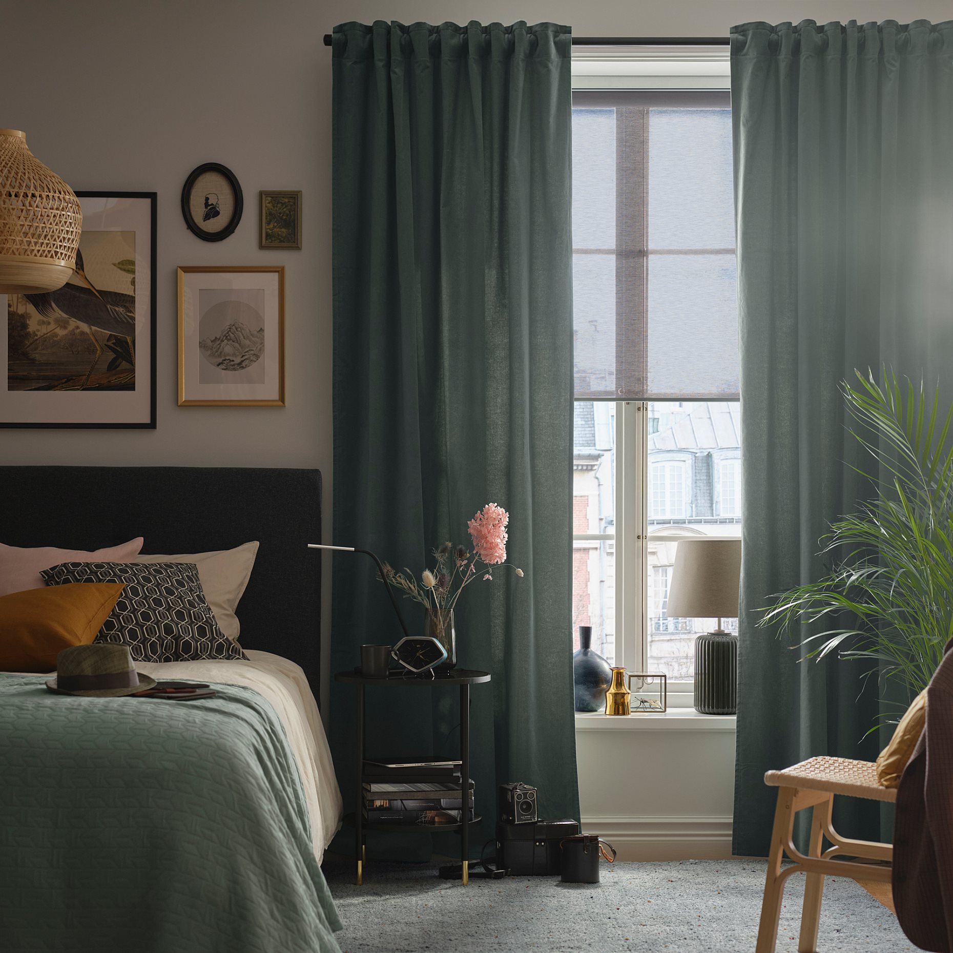 KADRILJ, roller blind wireless/battery-operated, 104.081.50