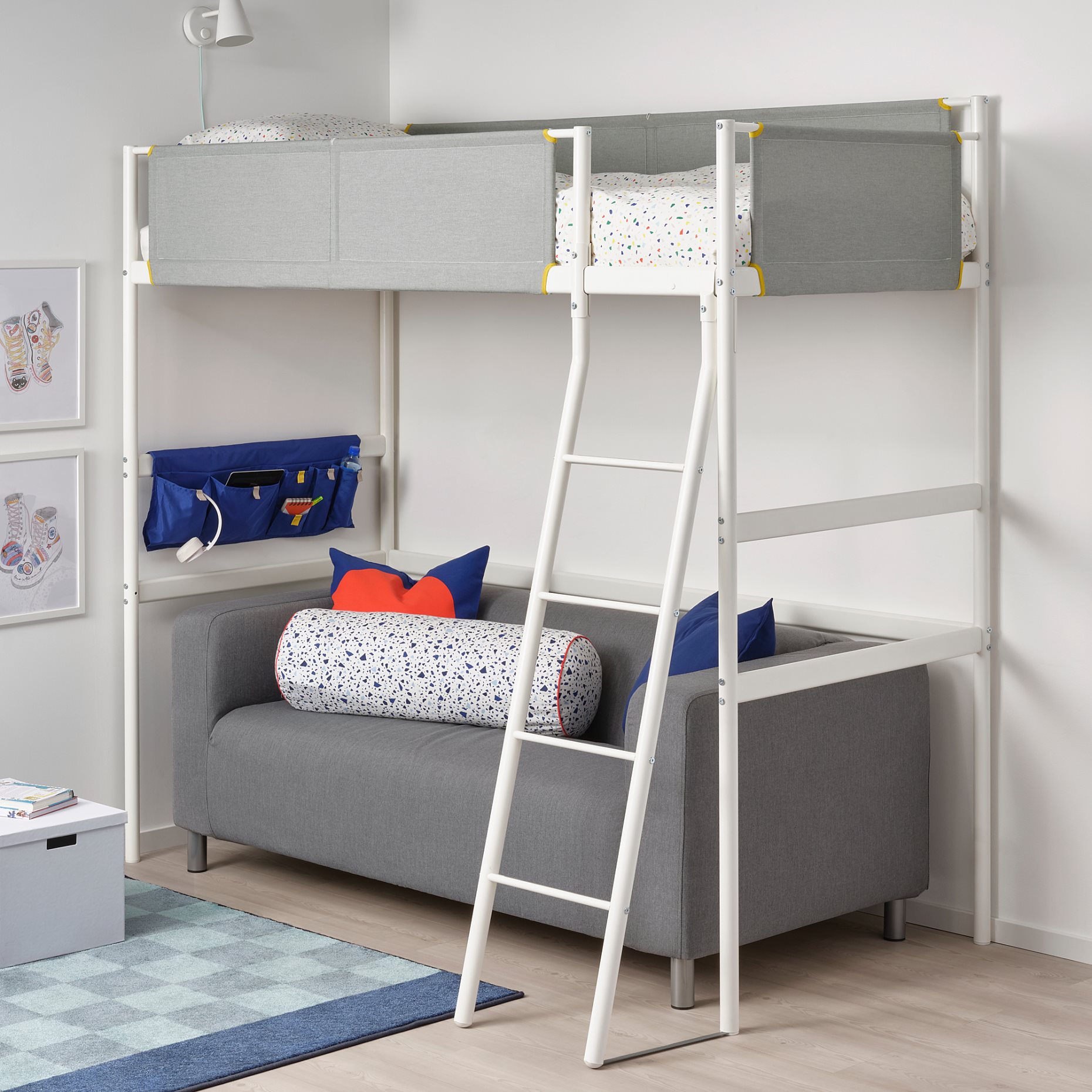 VITVAL, loft bed frame, 104.112.42