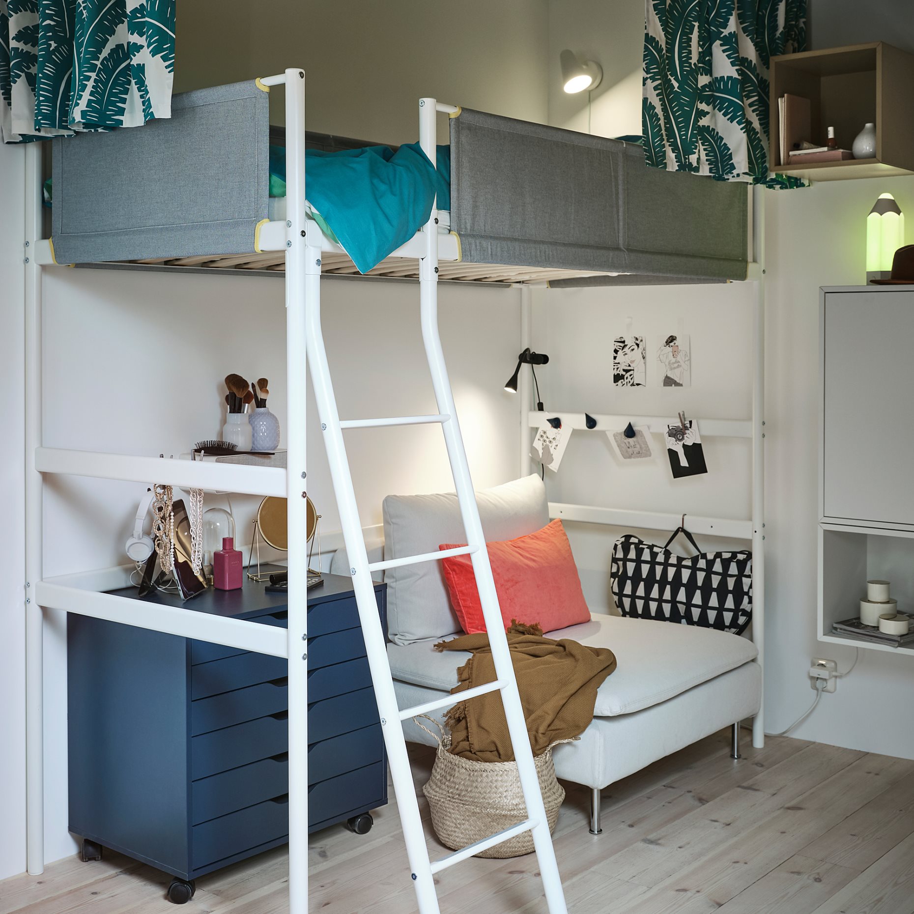 VITVAL, loft bed frame, 104.112.42