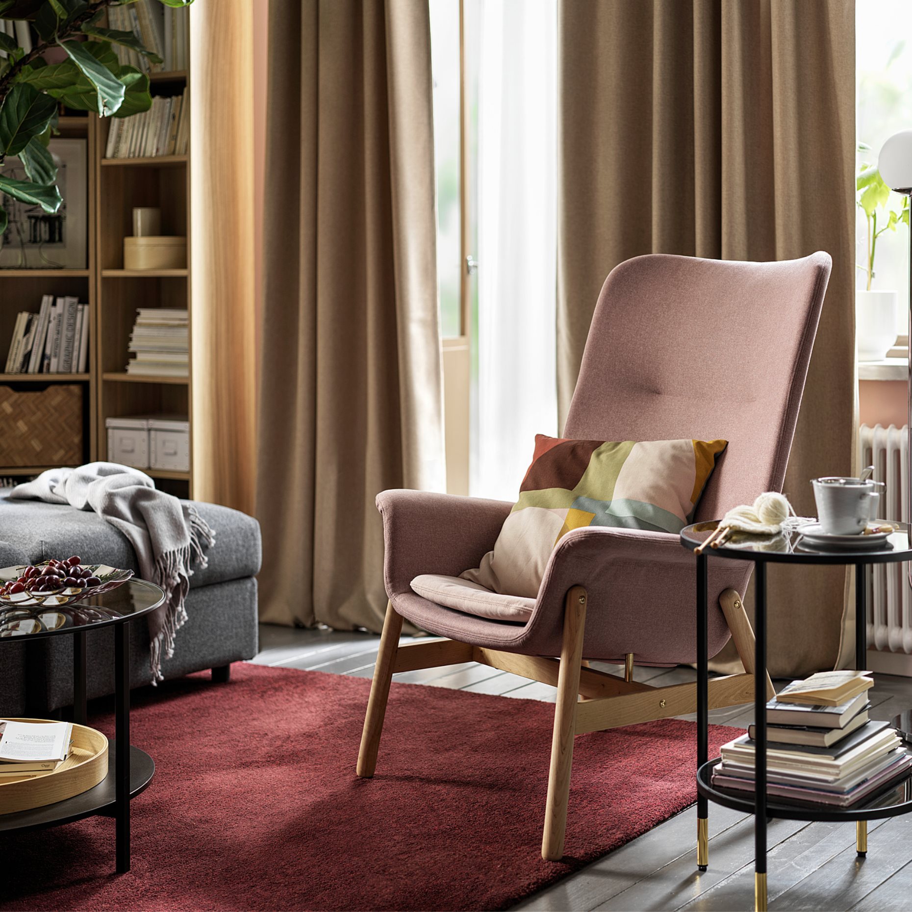 VEDBO, high-back armchair, 104.235.89