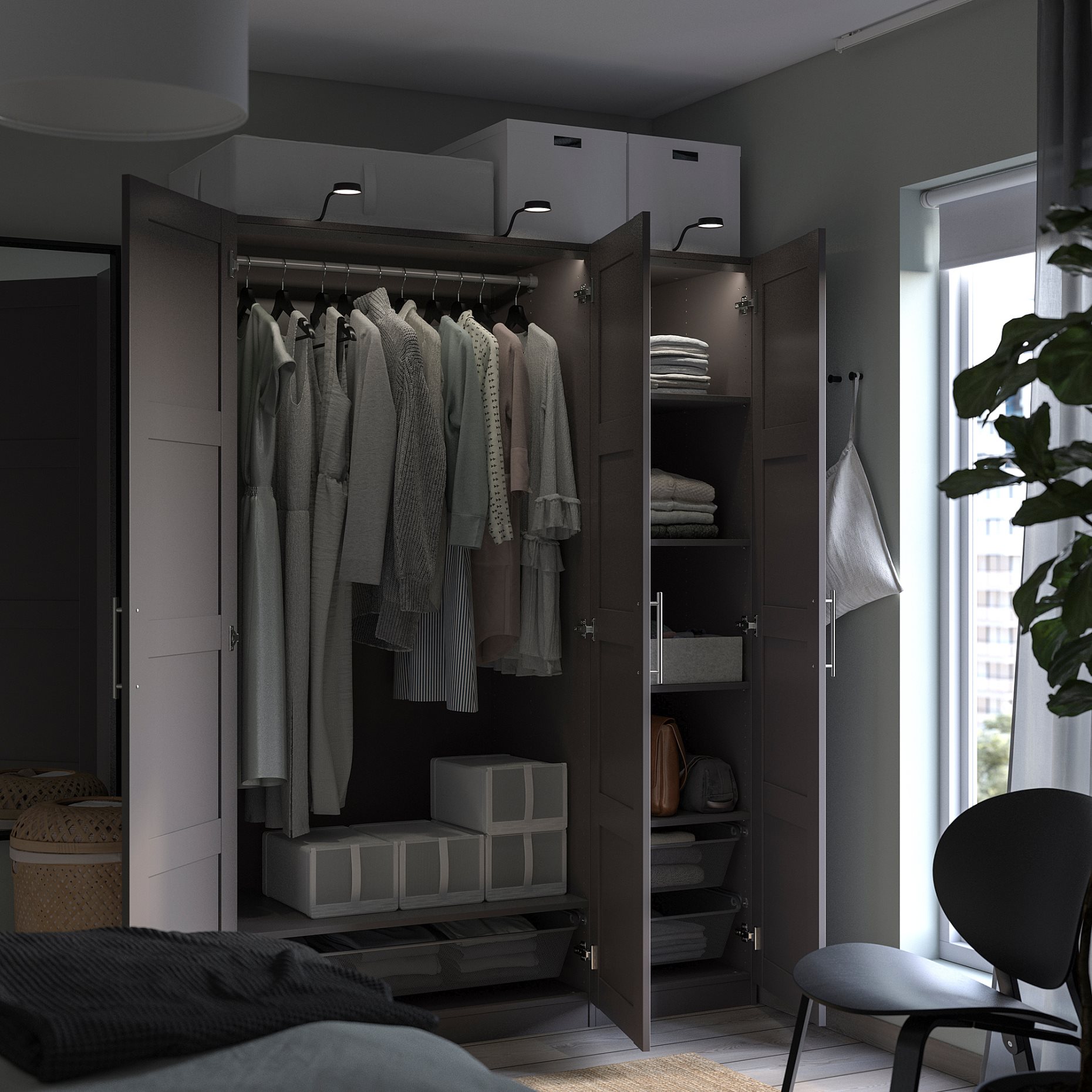 PAX, wardrobe frame, 100x58x201 cm, 104.582.01