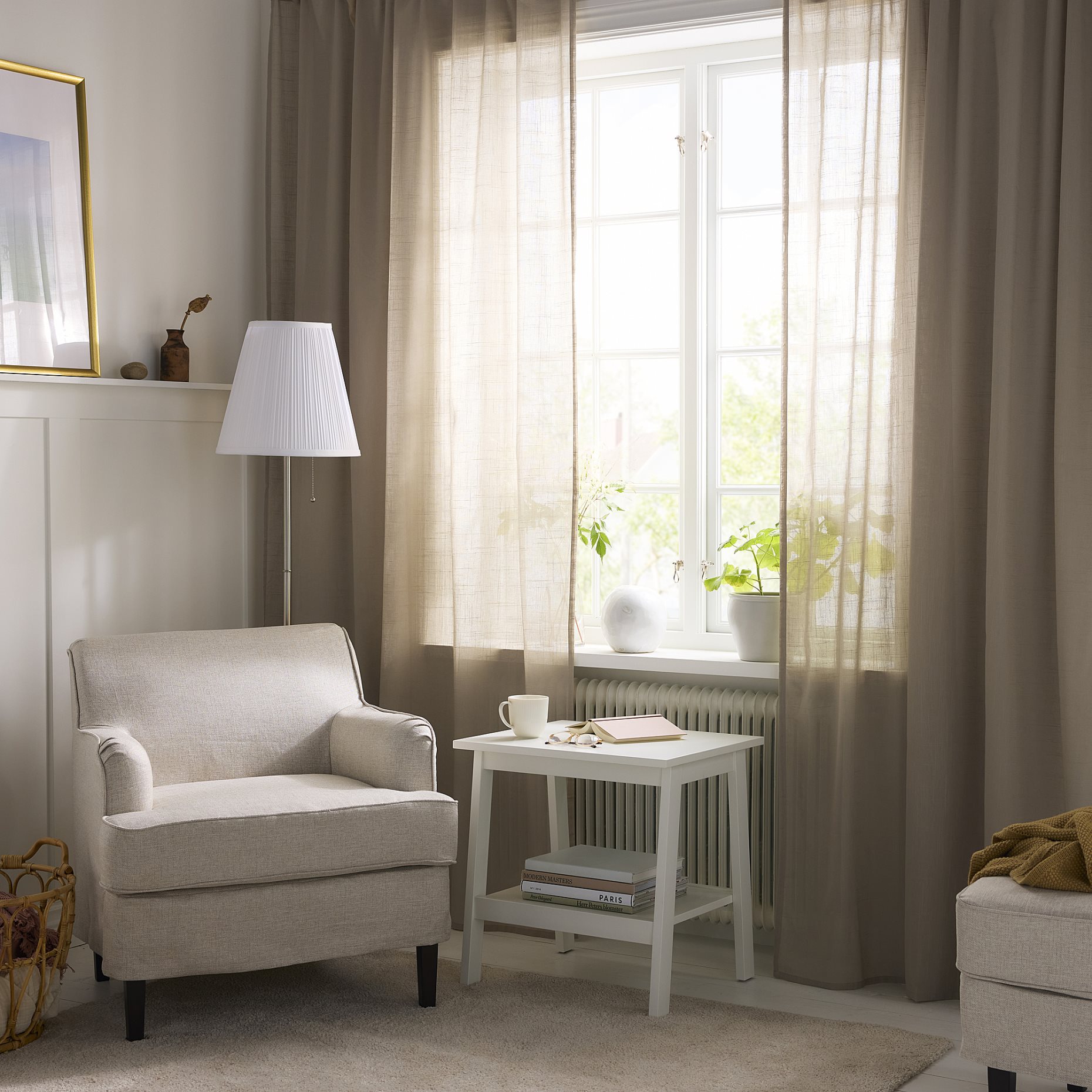 SILVERLÖNN, sheer curtains 1 pair, 145x300 cm, 104.939.78