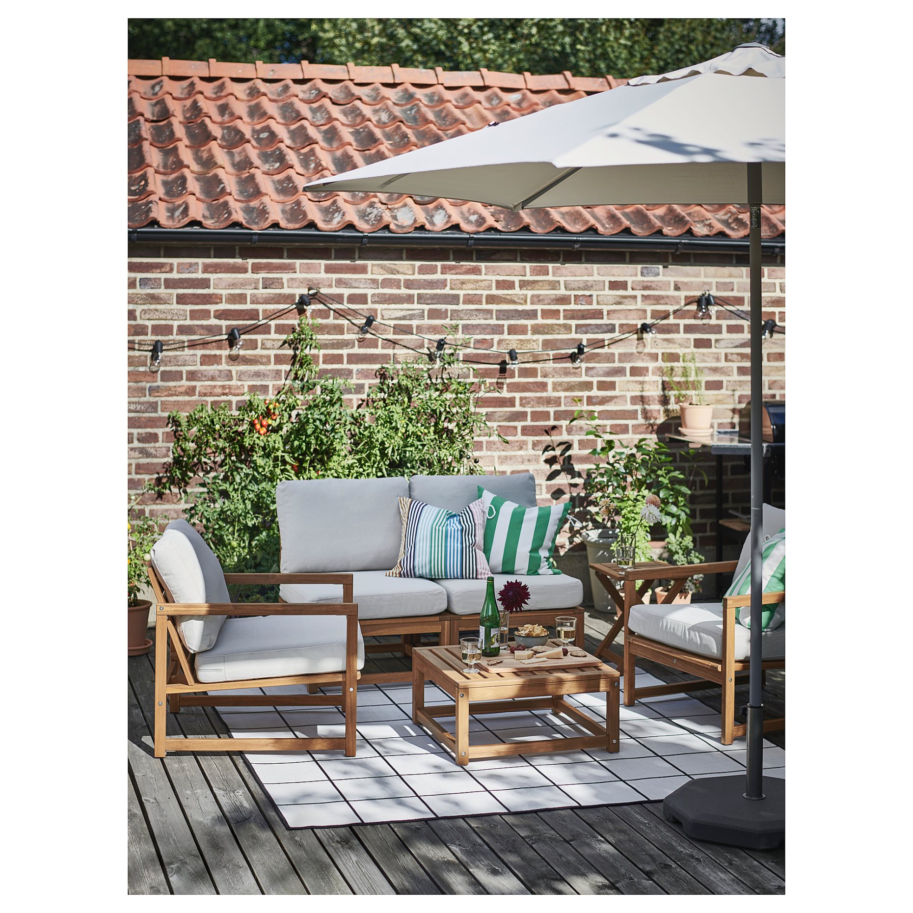 NÄMMARÖ, seat section for modular sofa, outdoor, 105.102.99