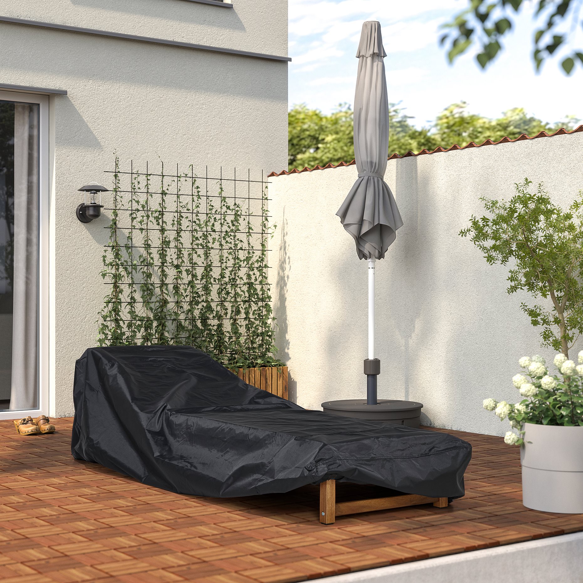 TOSTERÖ, cover for outdoor furniture, 206x75 cm, 105.323.24