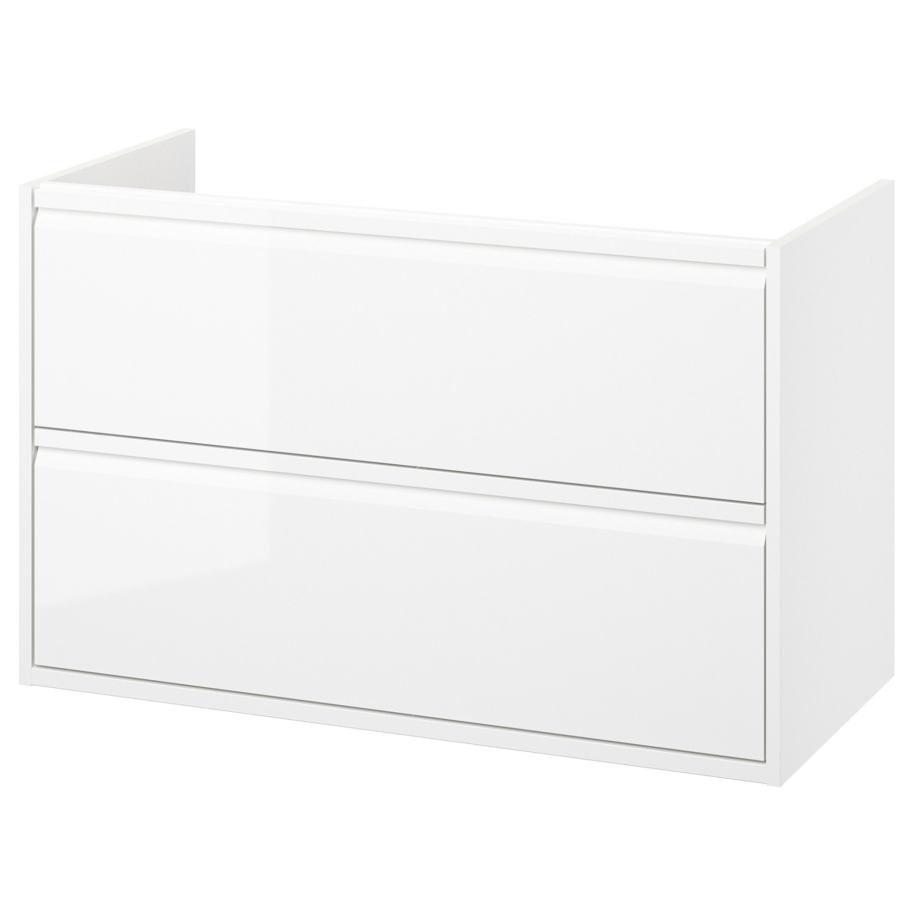 ANGSJON, wash-stand with drawers/high-gloss, 100x48x63 cm, 105.350.92