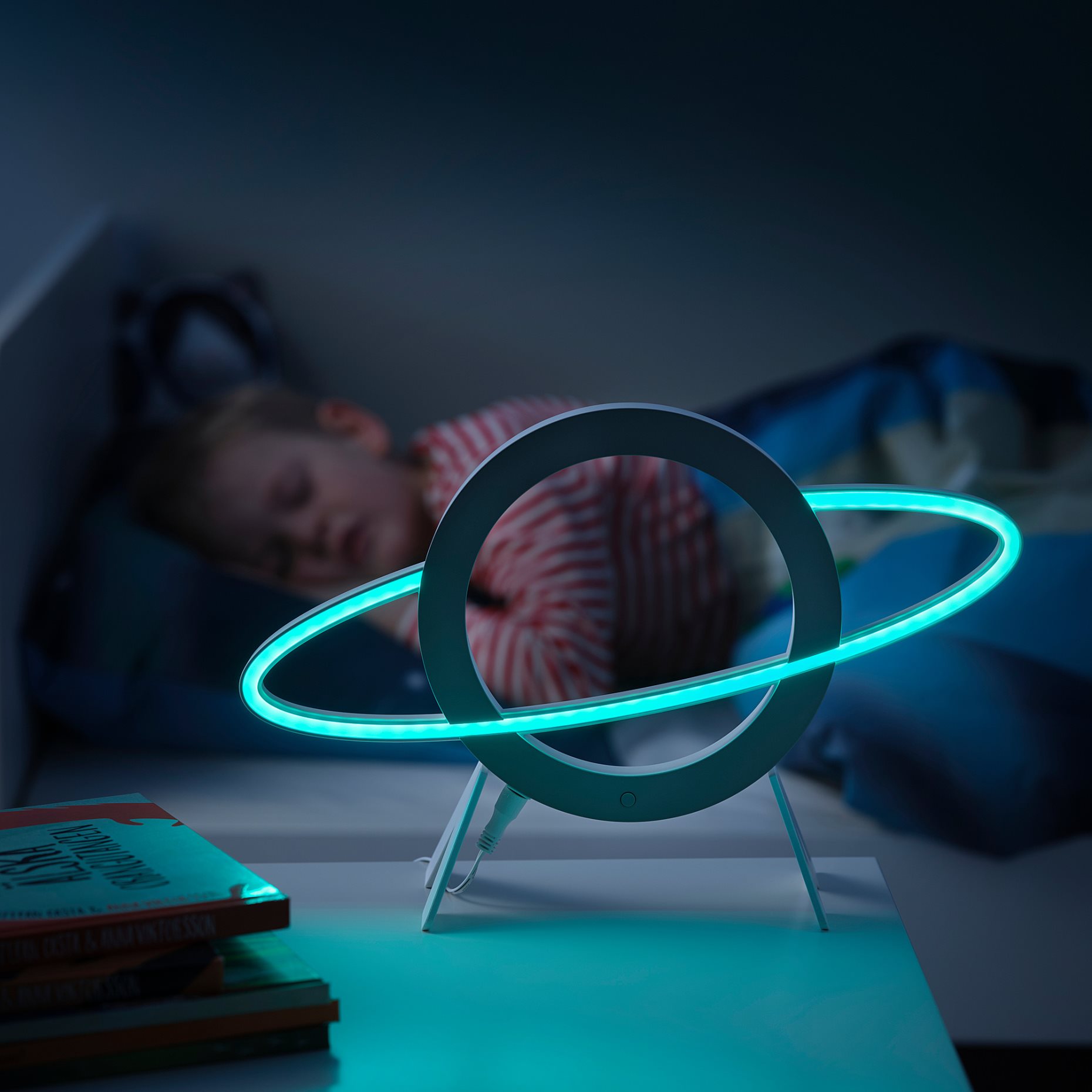 AFTONSPARV, decoration lighting with built-in LED light source/planet shape, 105.587.76