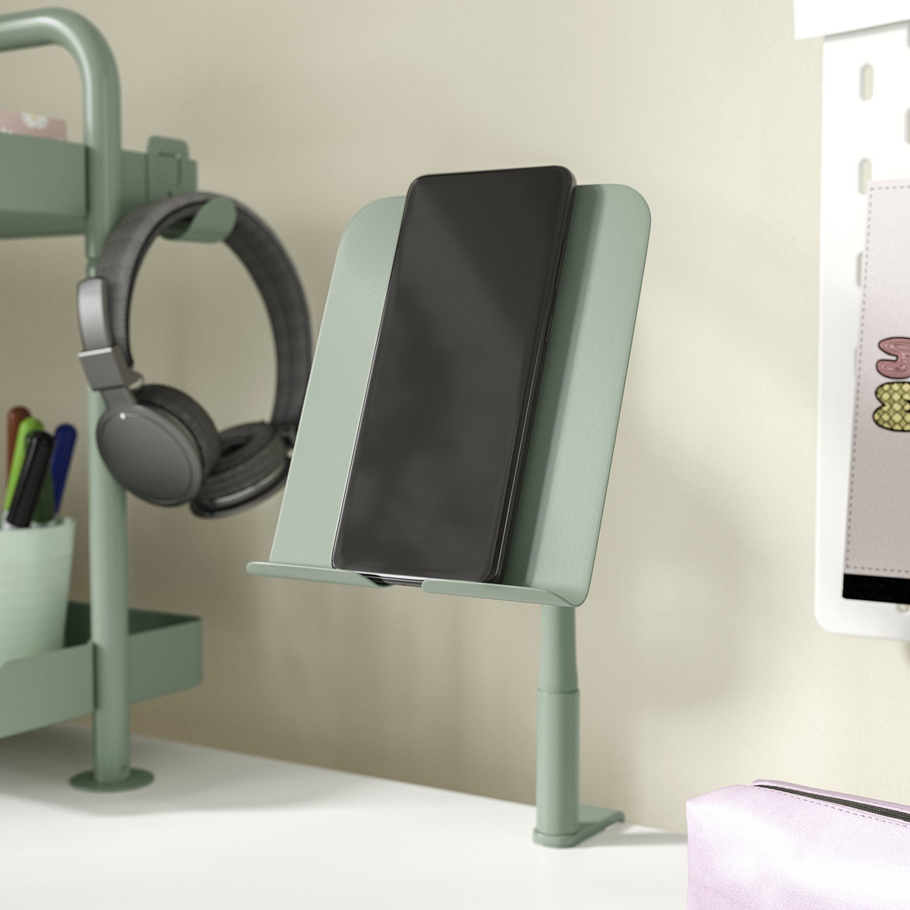 RELATERA, phone/tablet holder with clamp, 105.590.02