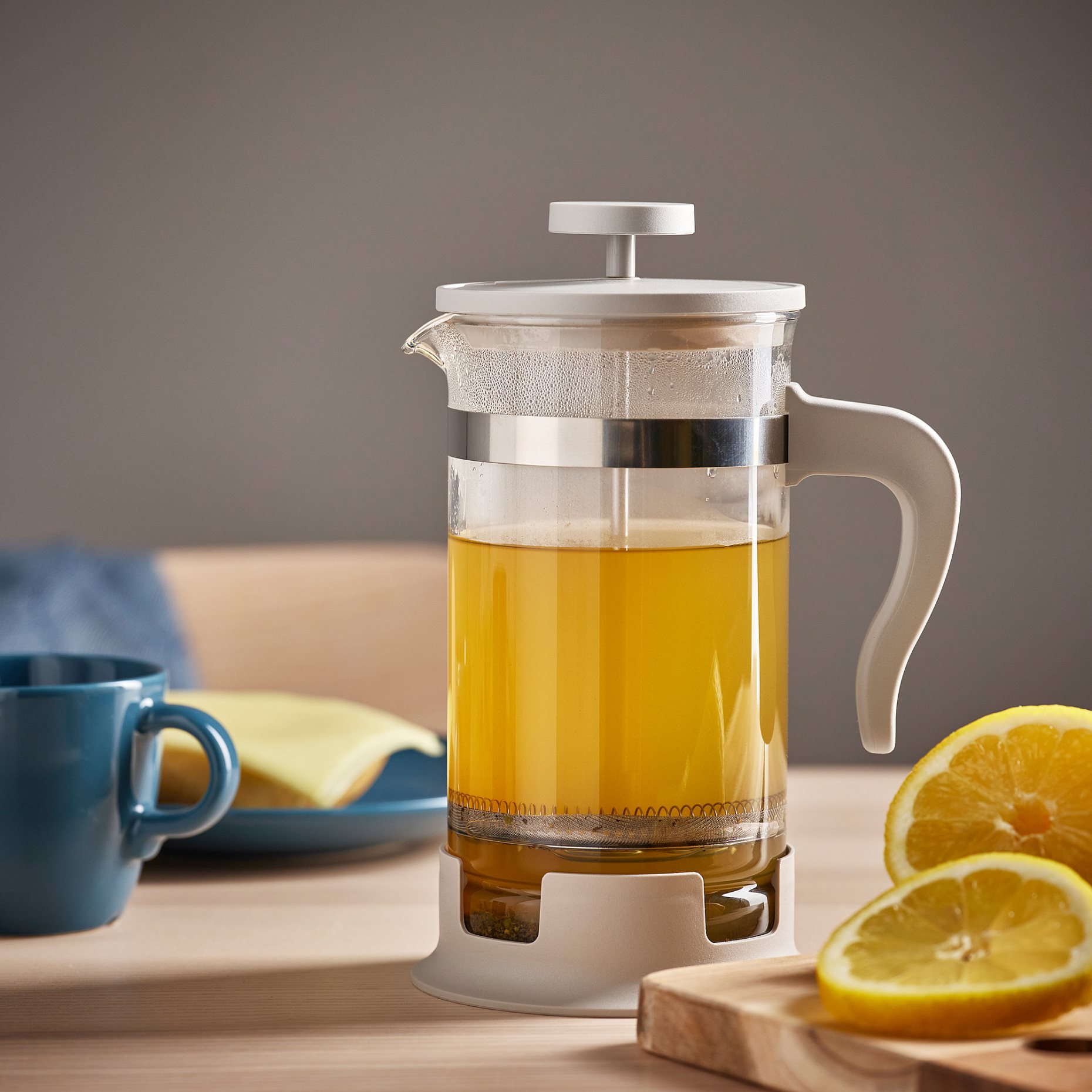 UPPHETTA, coffee/tea maker/glass/stainless steel, 1 l, 105.617.07