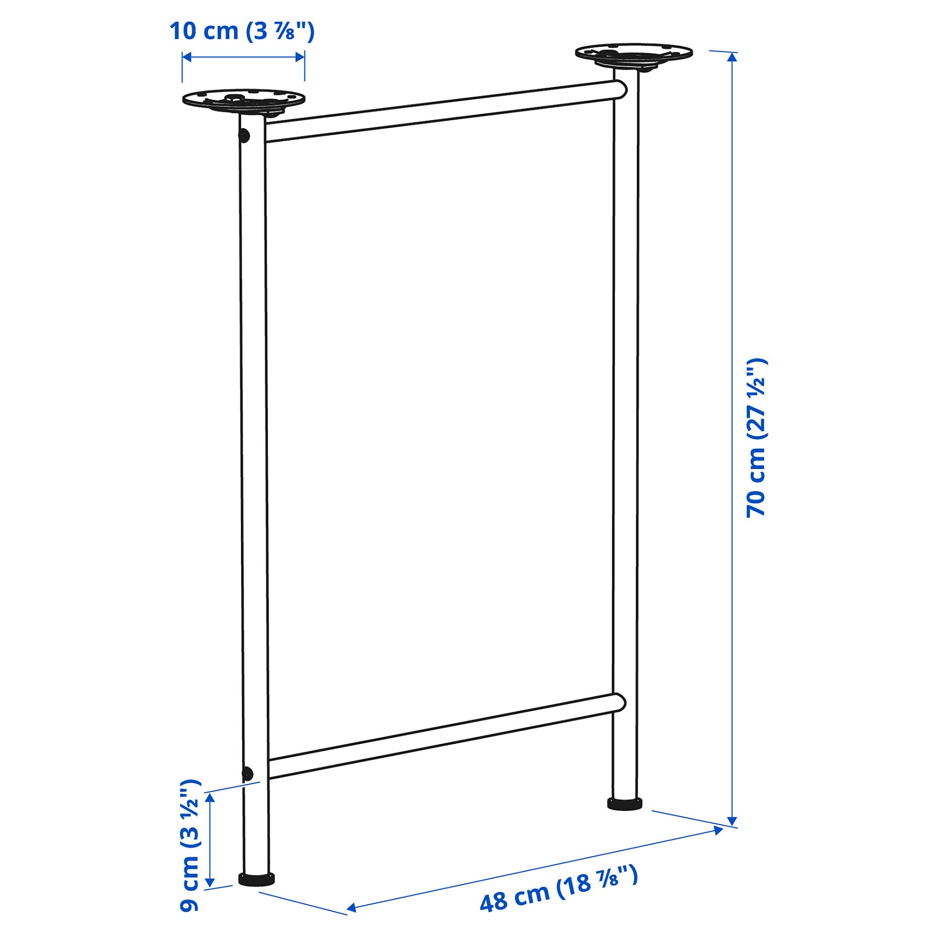 SPAND, leg, 70 cm, 105.694.64