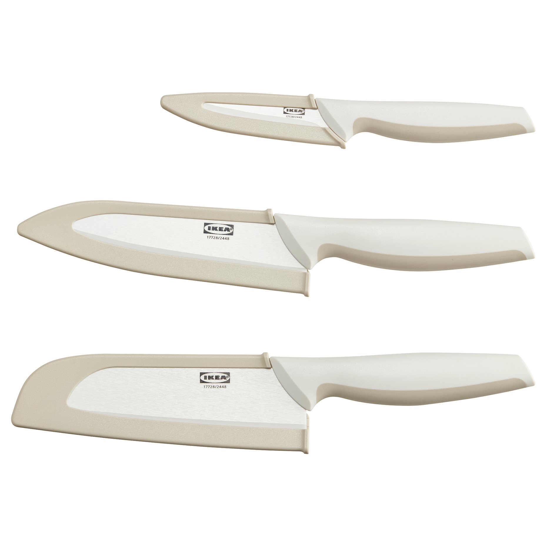 HACKIG, 3-piece knife set, ceramic, 105.984.85