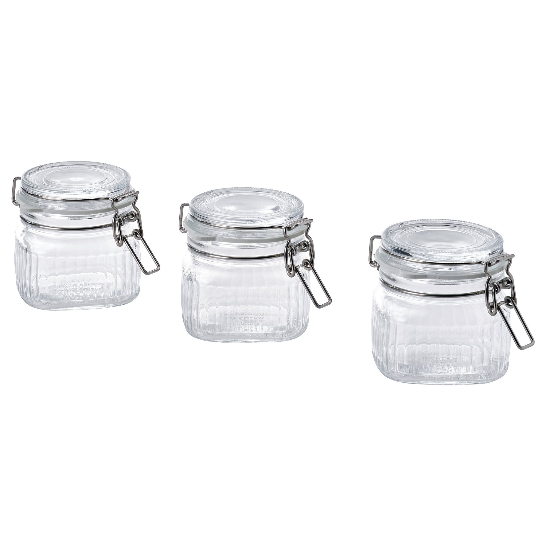 KÖSSEBÄR, jar with lid/3 pack, 13 cl, 105.985.36