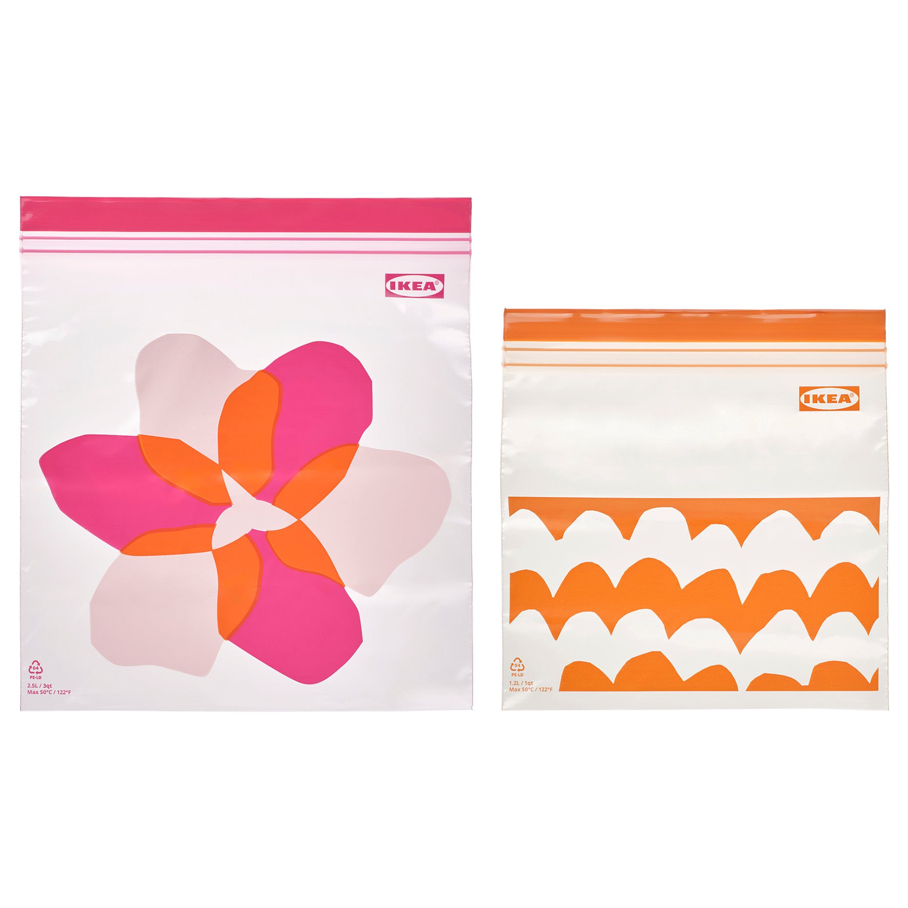 ISTAD, resealable bag/50 pack, 2.5/1.2 l, 106.176.29