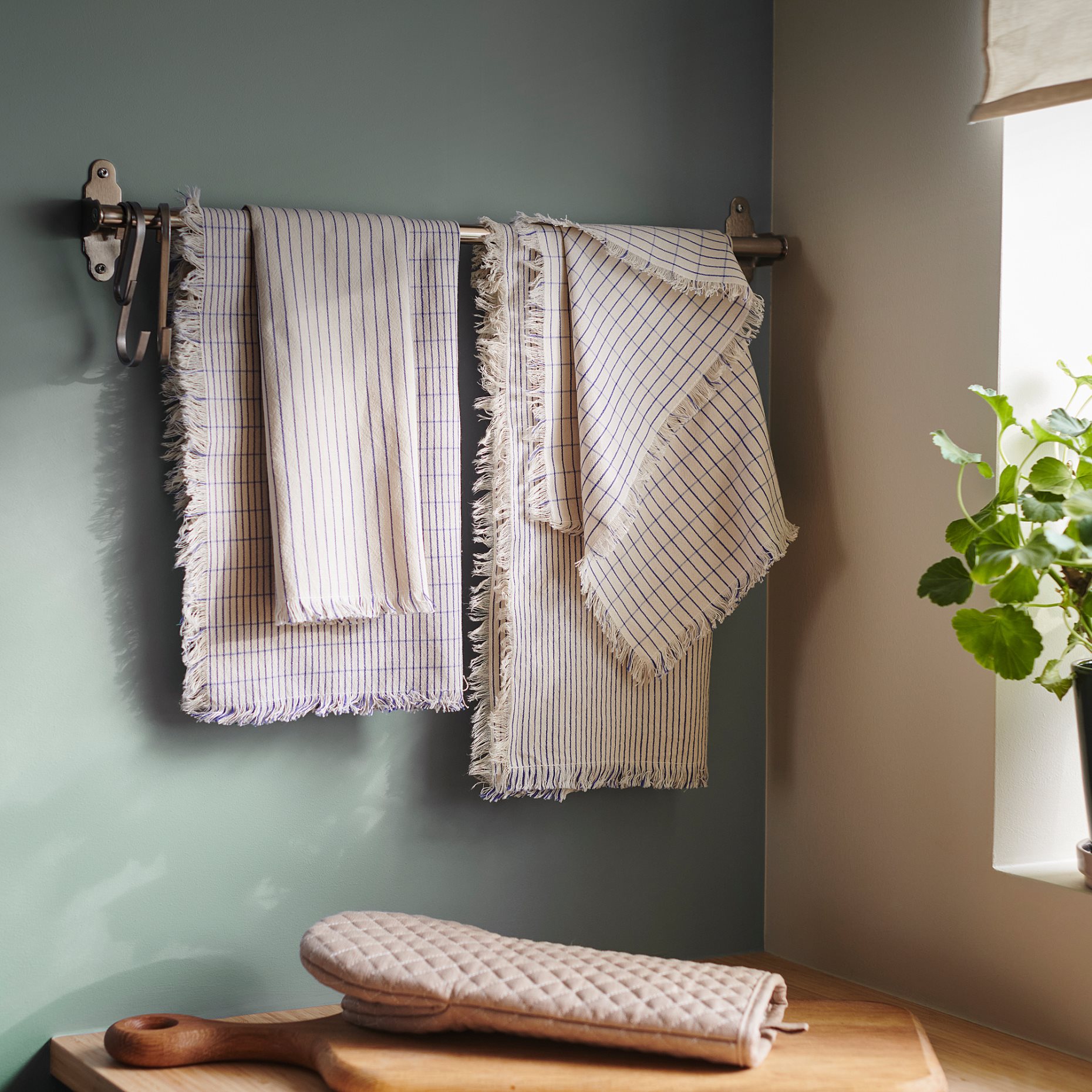 VÄLVÅRDAD, tea towel 4 pack, 45x60 cm, 106.180.06
