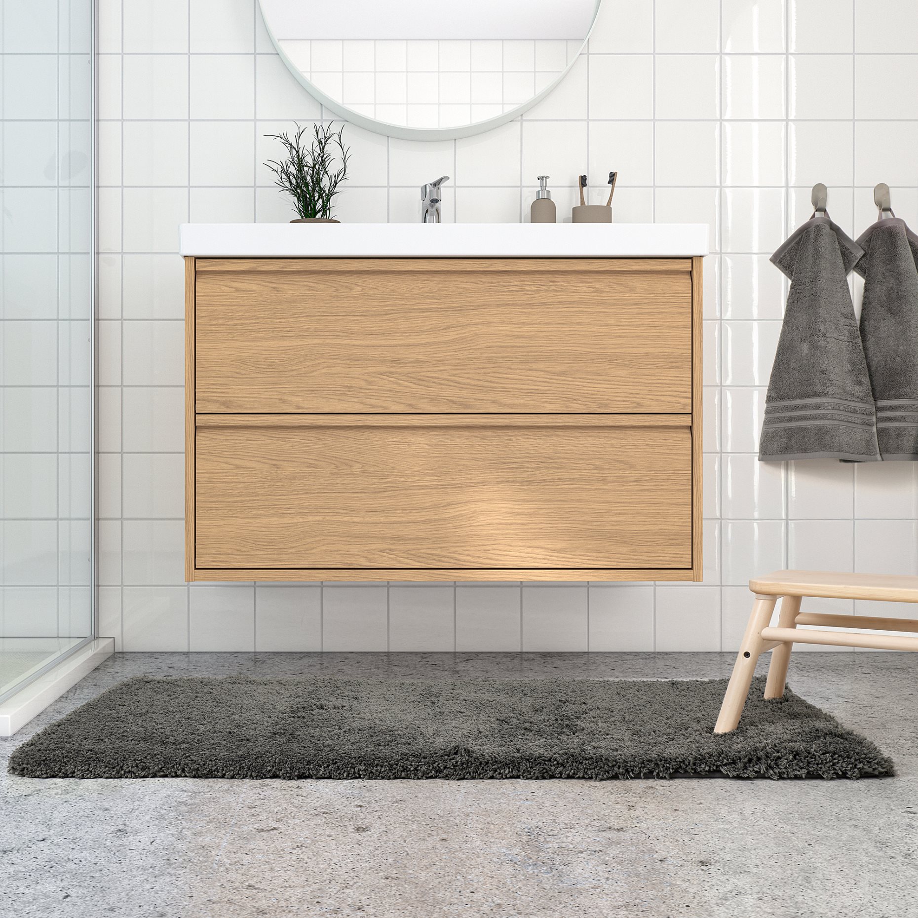 ALMTJÄRN, bath mat, 60x120 cm, 106.303.05