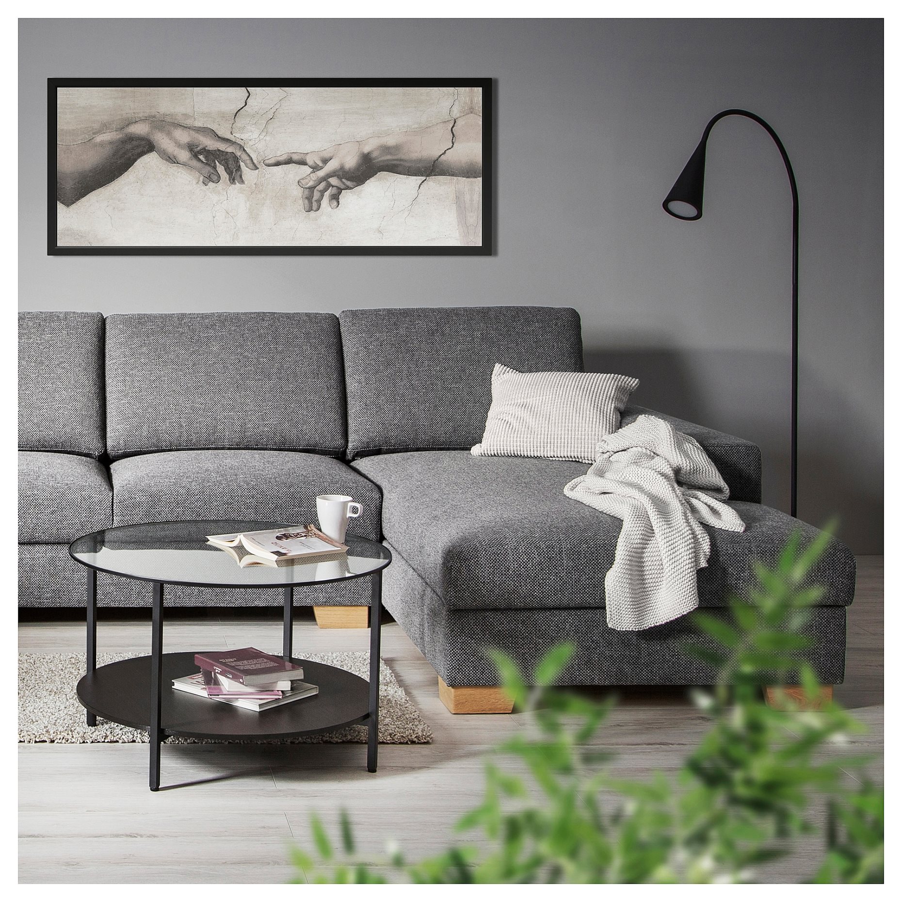 SÖRVALLEN, 3-seat sofa with chaise longue/right, 193.041.48