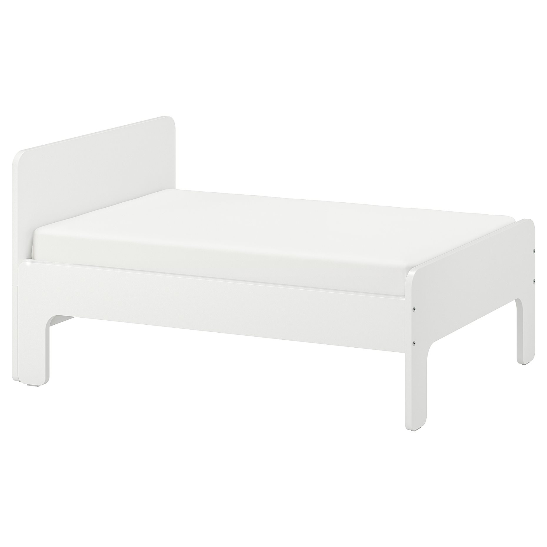 SLÄKT, extendable bed frame with slatted bed base, 193.264.28