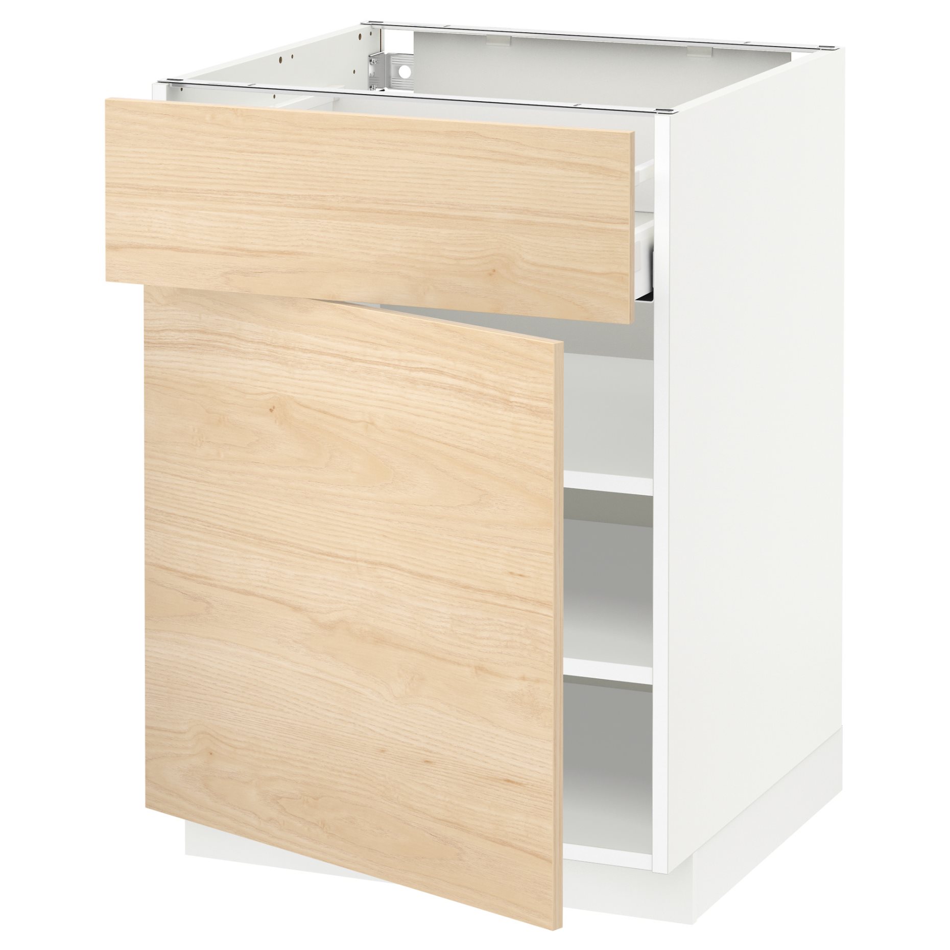 METOD, base cabinet with drawer/door, 60x60 cm, 194.596.06