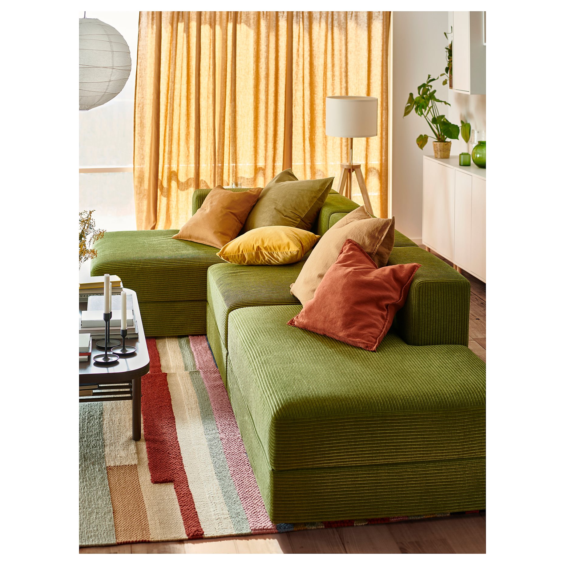 JÄTTEBO, 3,5-seat modular sofa with chaise longue, 194.851.15