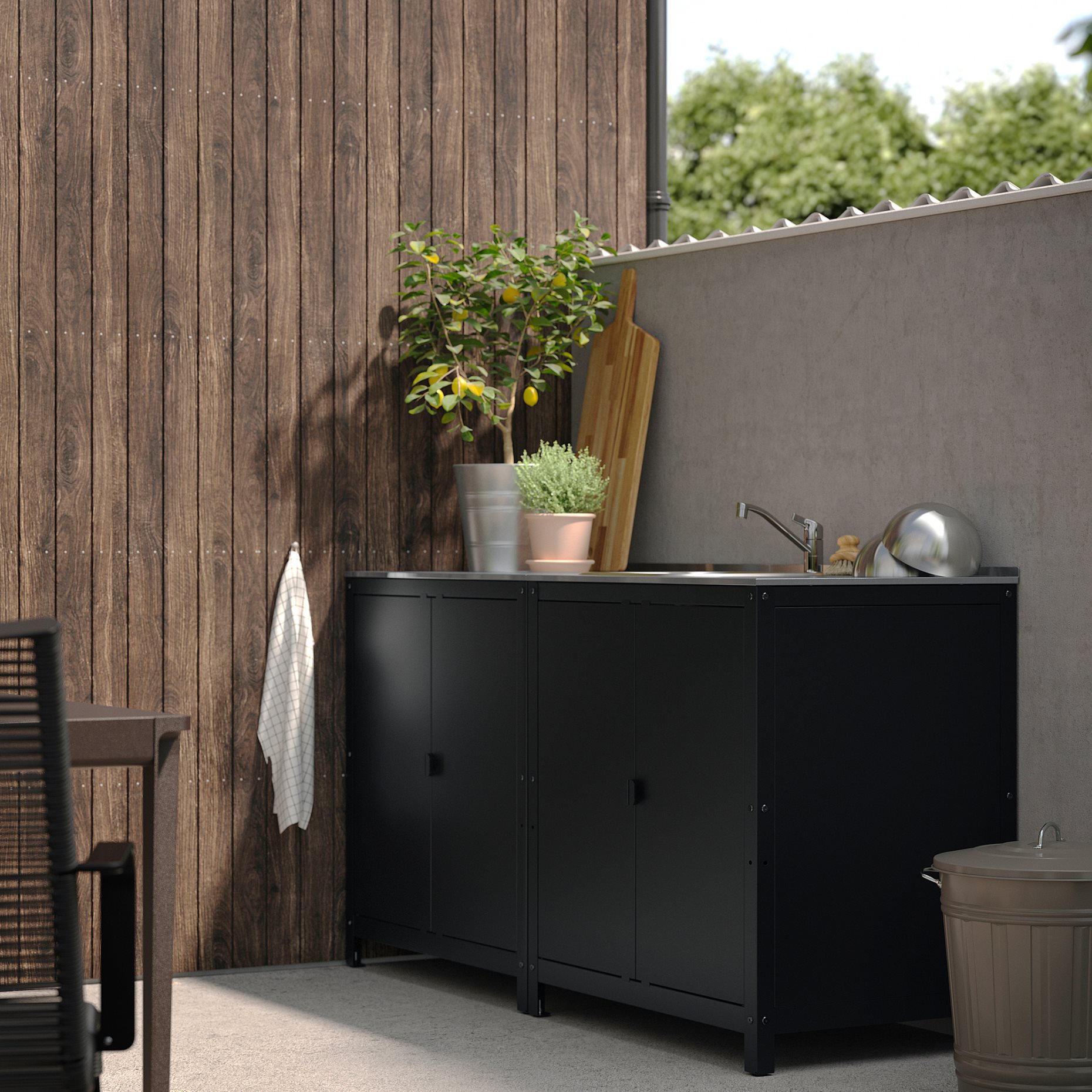 GRILLSKÄR, kitchen sink unit/cabinet/outdoor, 172x61 cm, 194.965.43